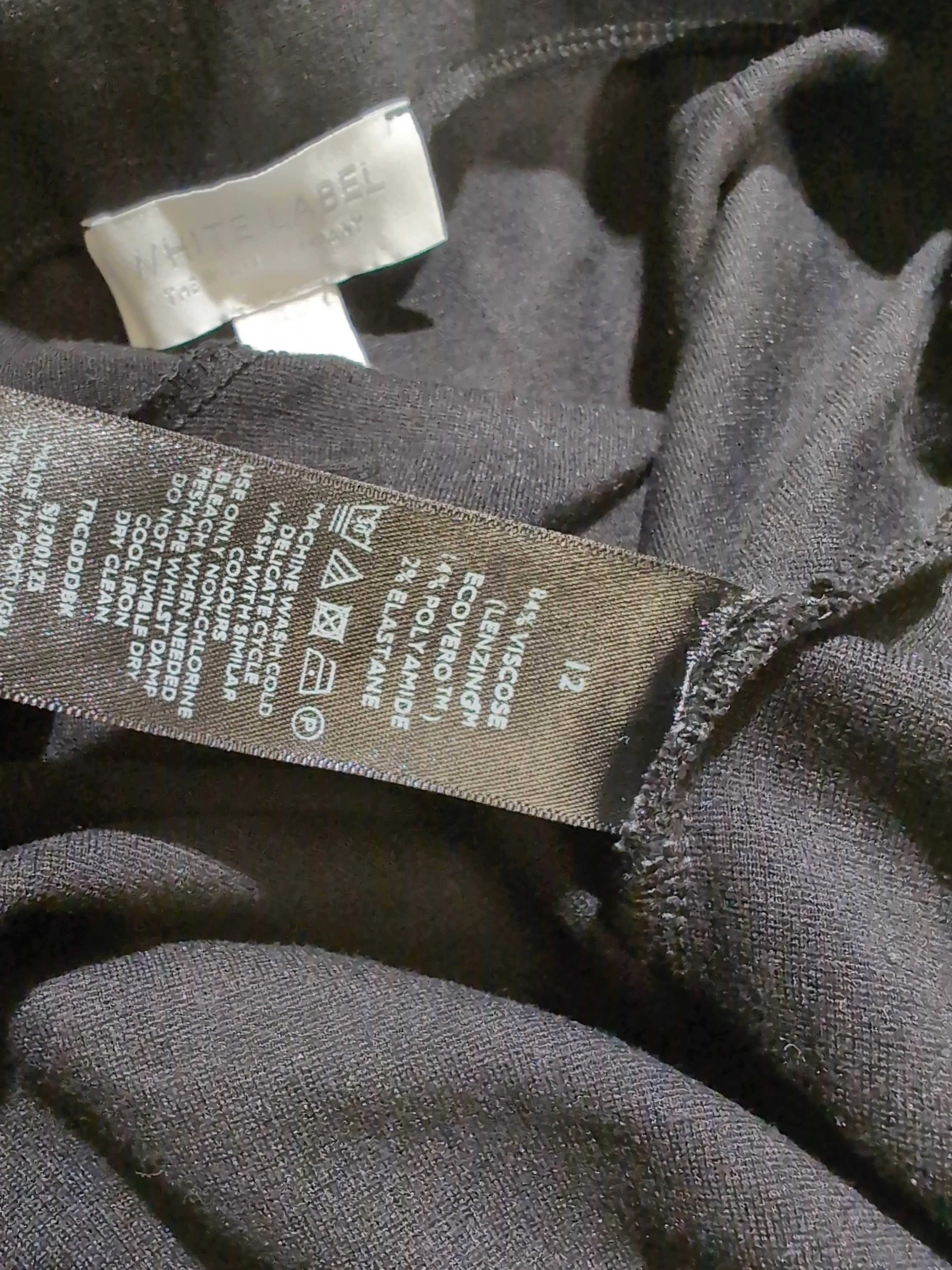 The White Company Women's Trousers UK 12 Black Viscose - Image 6