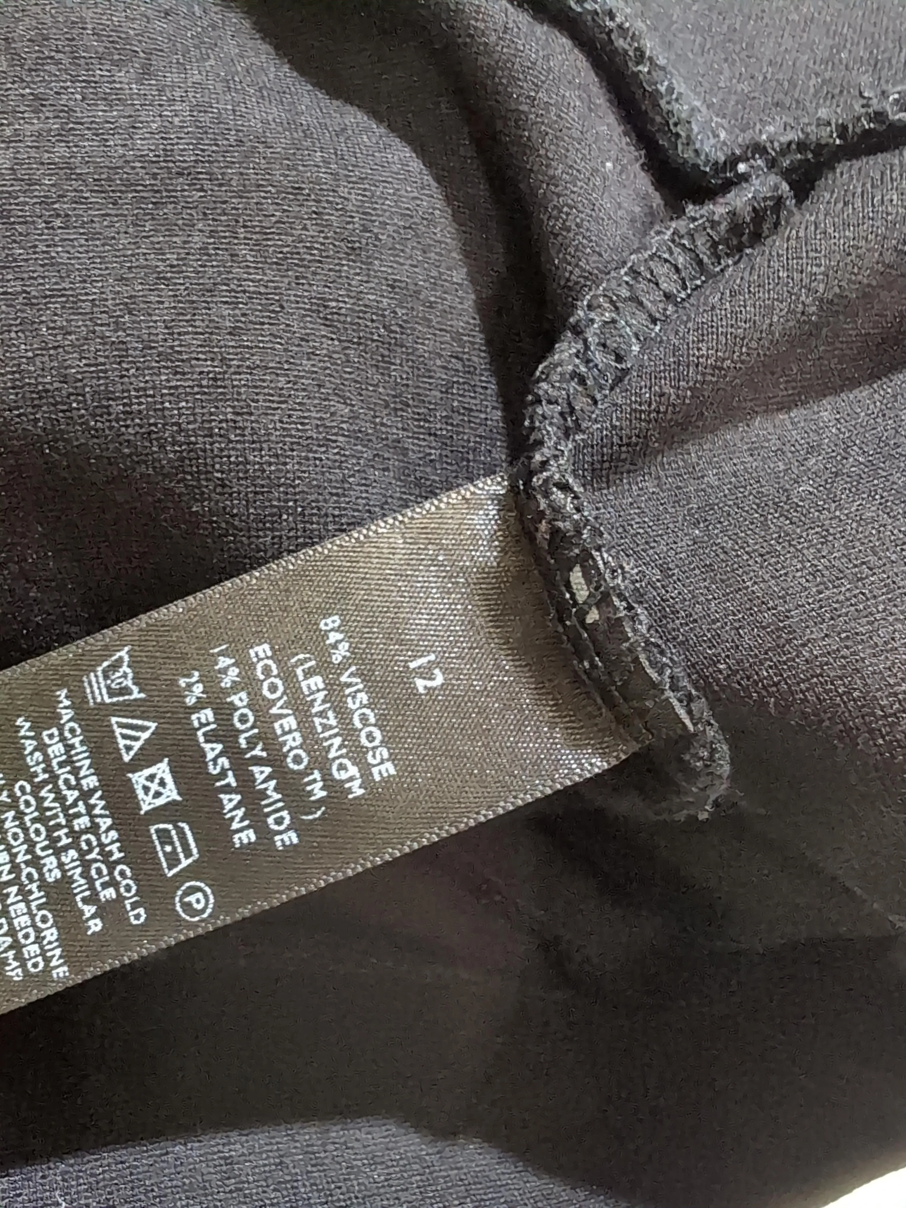 The White Company Women's Trousers UK 12 Black Viscose - Image 6