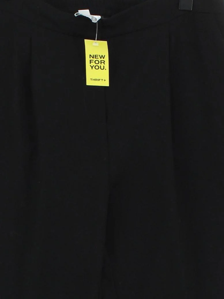 The White Company Women's Trousers UK 14 Black 100% Polyester Tapered Cropped - Image 3