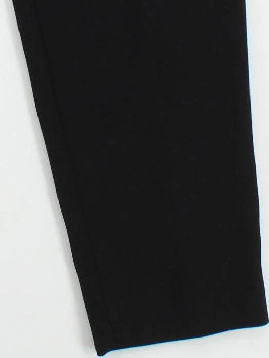 The White Company Women's Trousers UK 14 Black 100% Polyester Tapered Cropped - Image 4