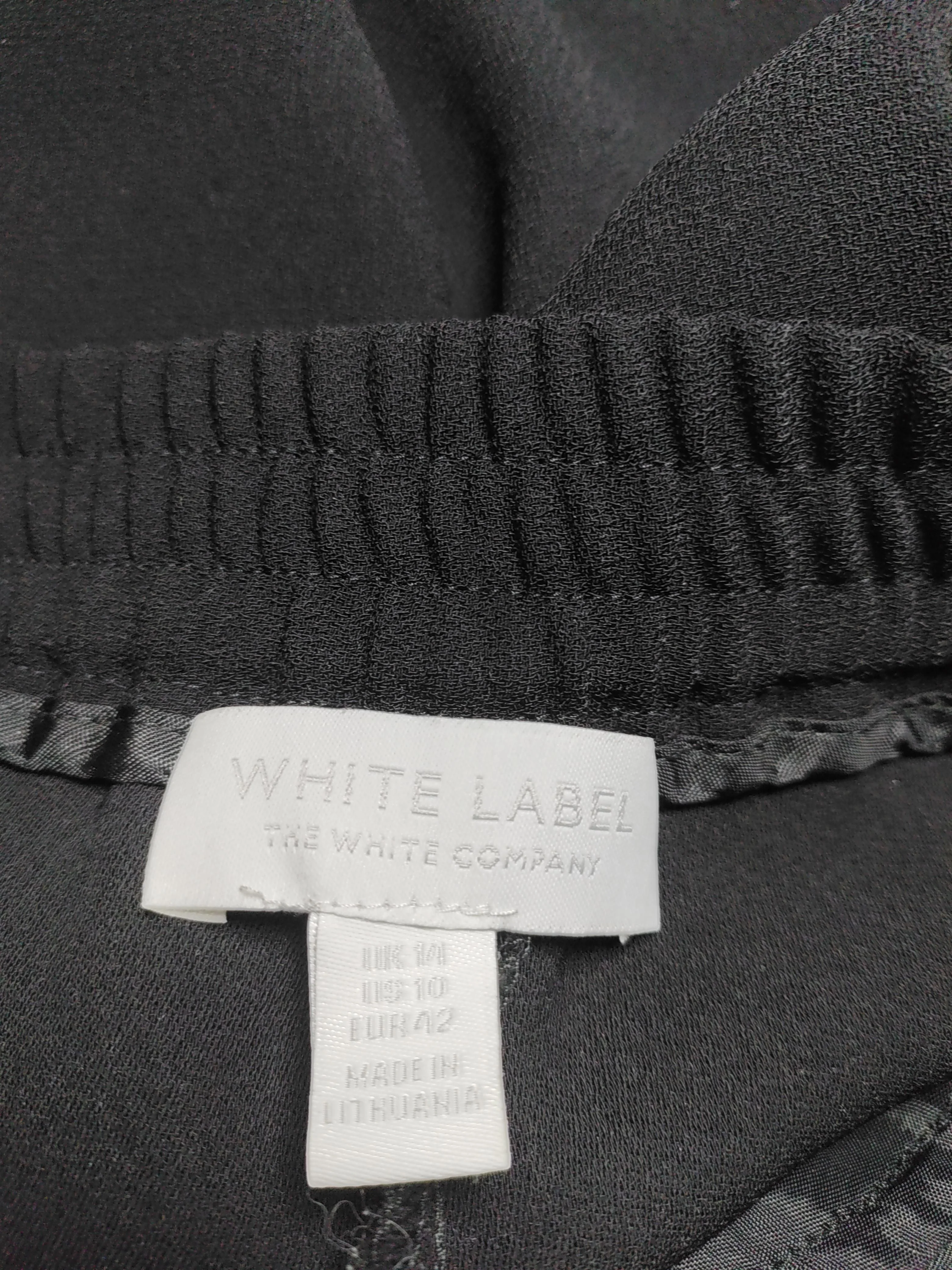The White Company Women's Trousers UK 14 Black 100% Polyester Tapered Cropped - Image 5