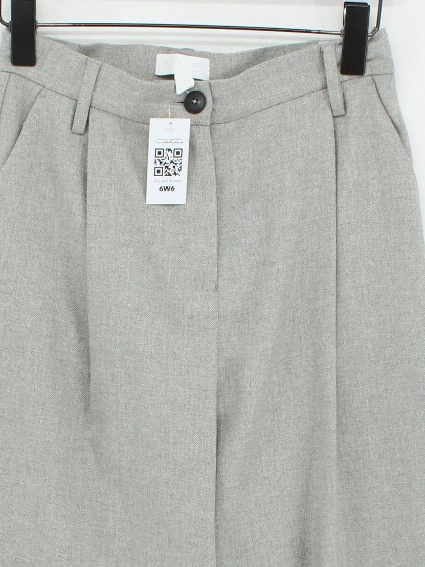 The White Company Women's Trousers UK 8 Grey Wool - Image 3
