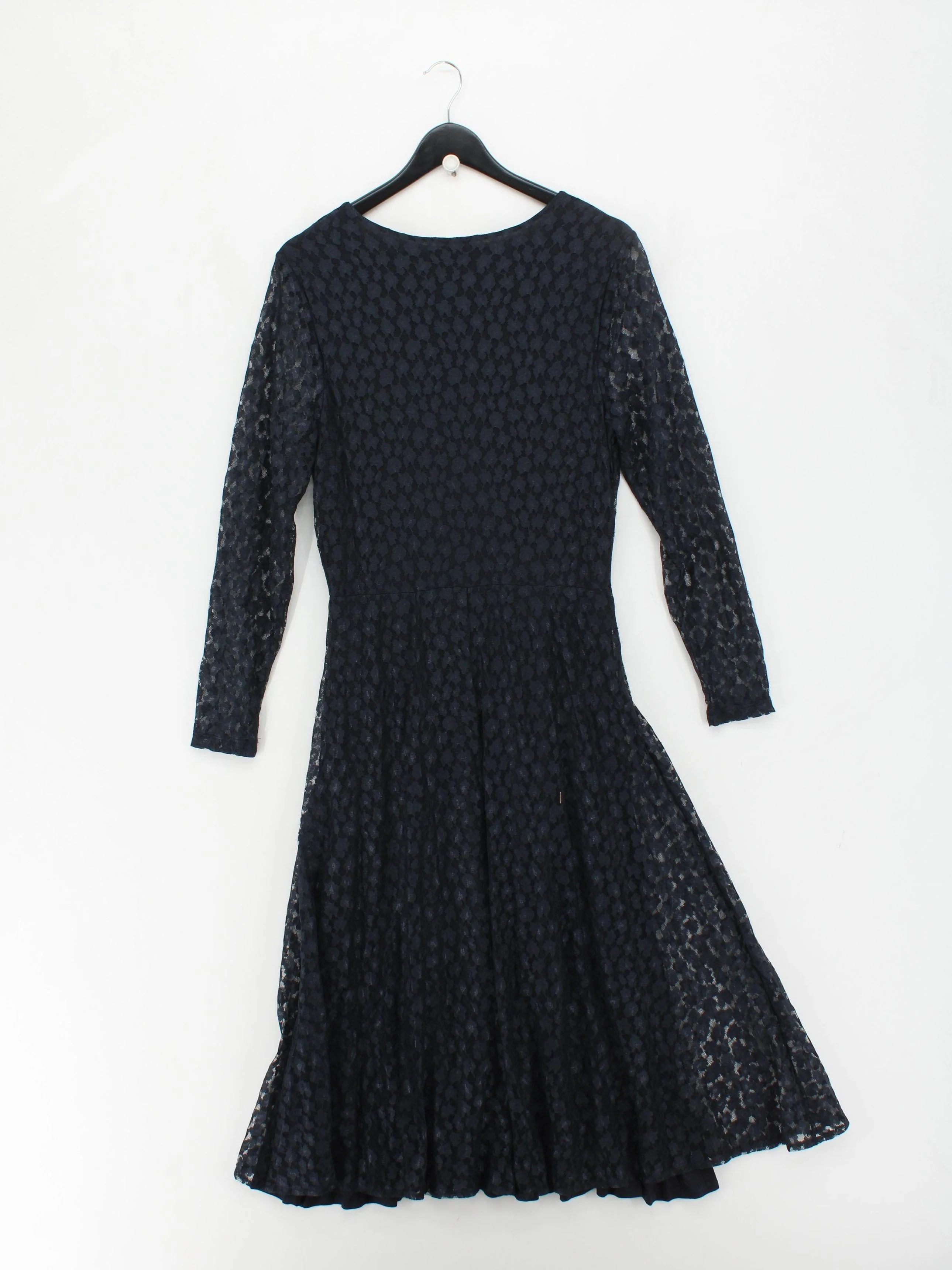 The White Company Wrap Midi Dress UK14 in Black - Image 2