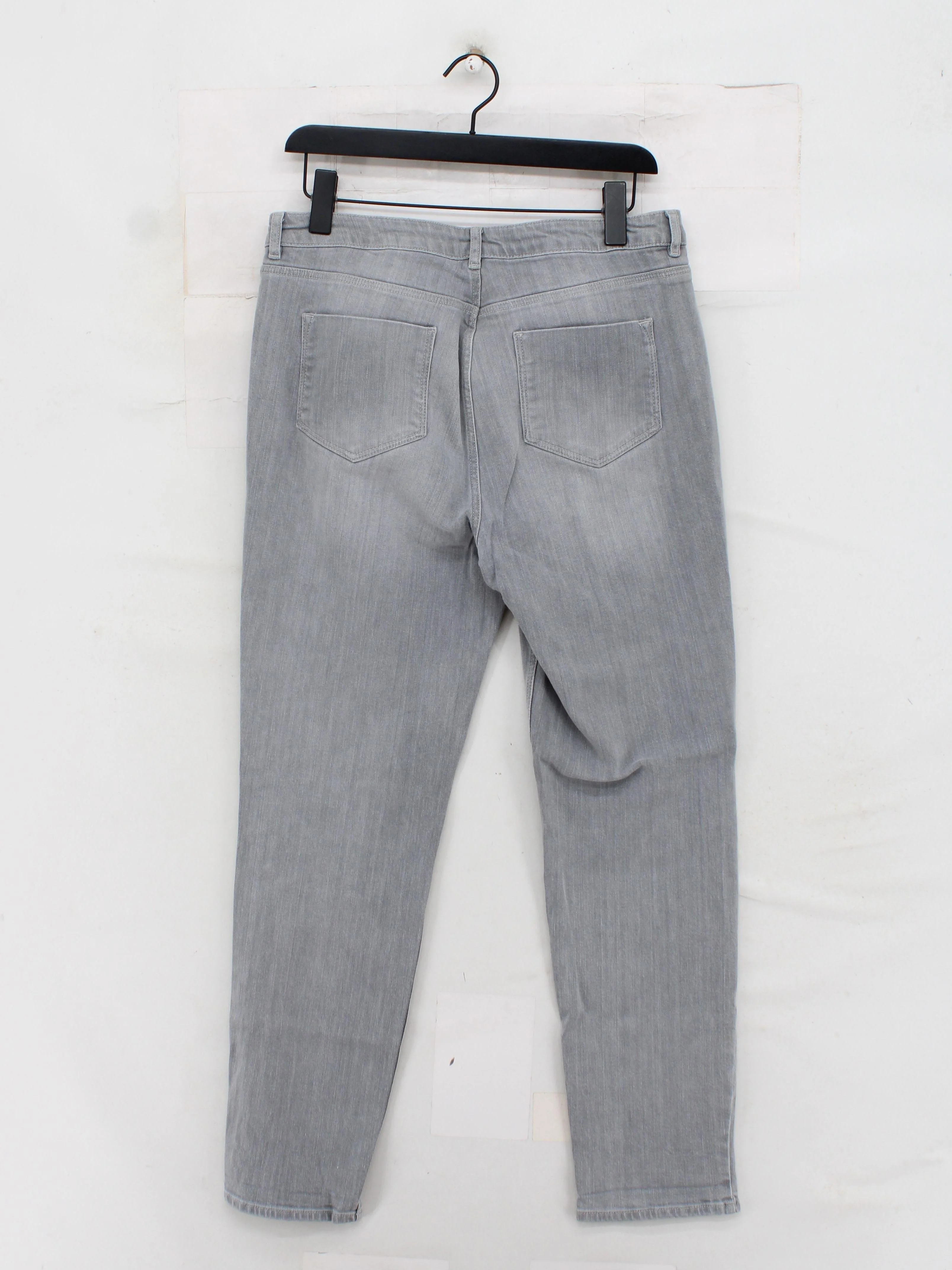 The White Label Women's Jeans UK 14 Grey Cotton with Elastane Skinny - Image 2