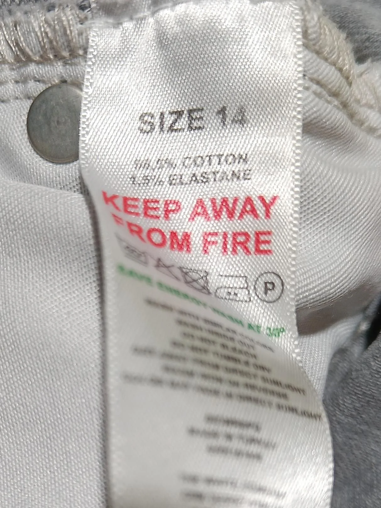 The White Label Women's Jeans UK 14 Grey Cotton with Elastane Skinny - Image 6