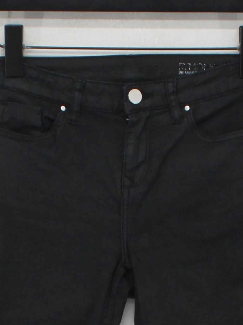 The White Label Women's Jeans UK 8 Black Cotton with Elastane Skinny - Image 3