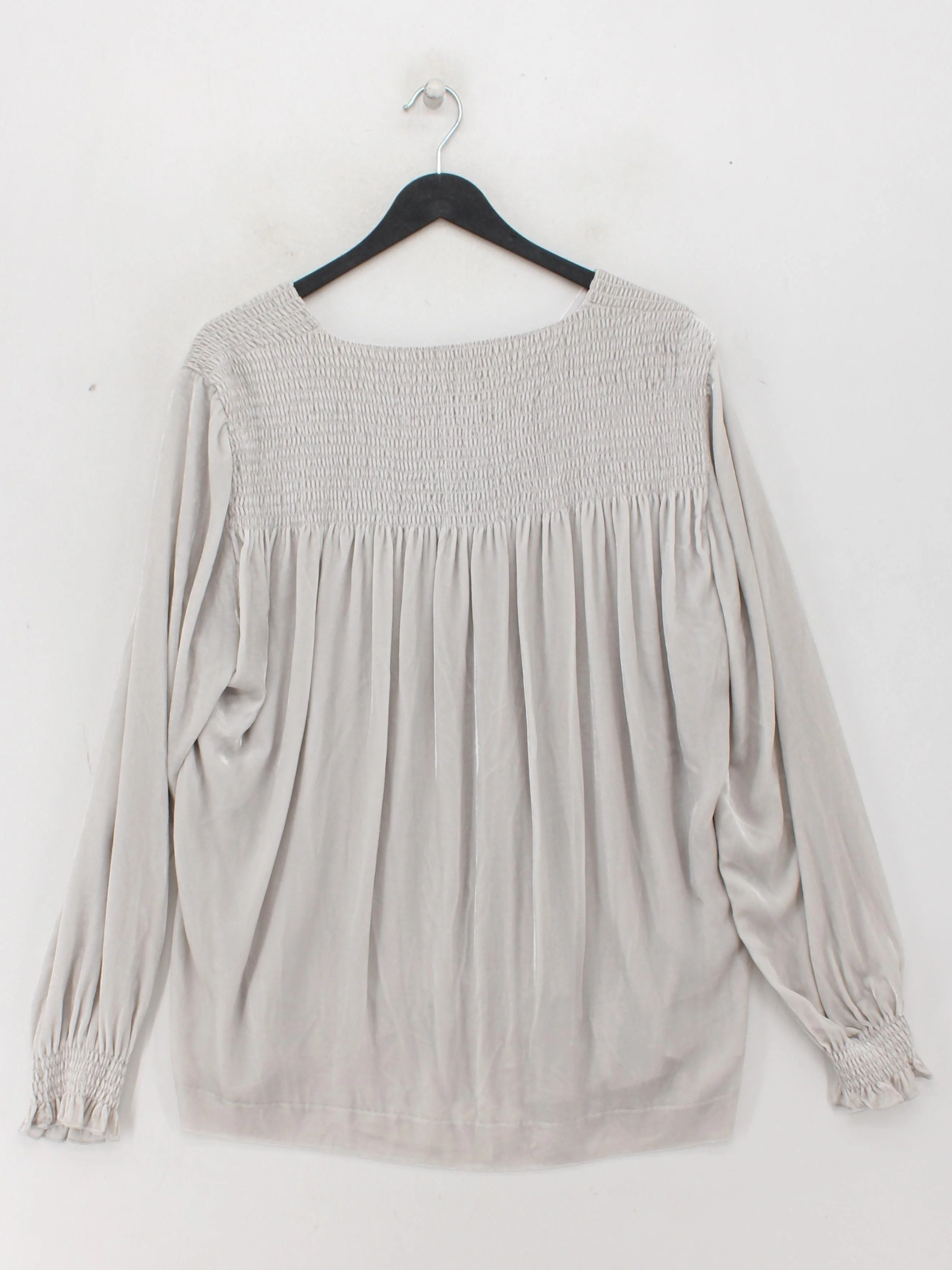The White Label Women's Top UK 16 Cream Viscose with Silk Basic - Image 2