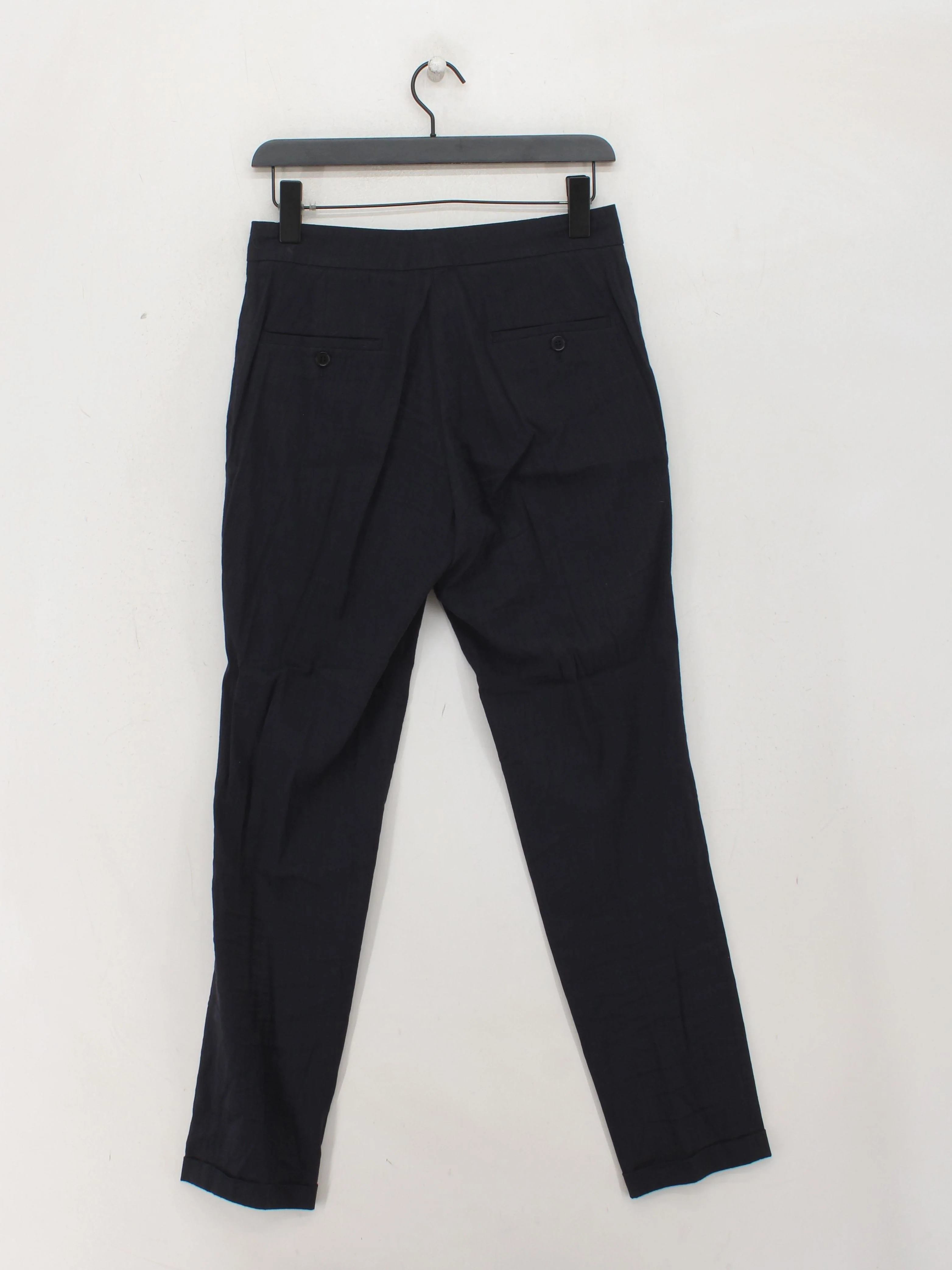 The White Label Women's Trousers UK 10 Black Linen - Image 2