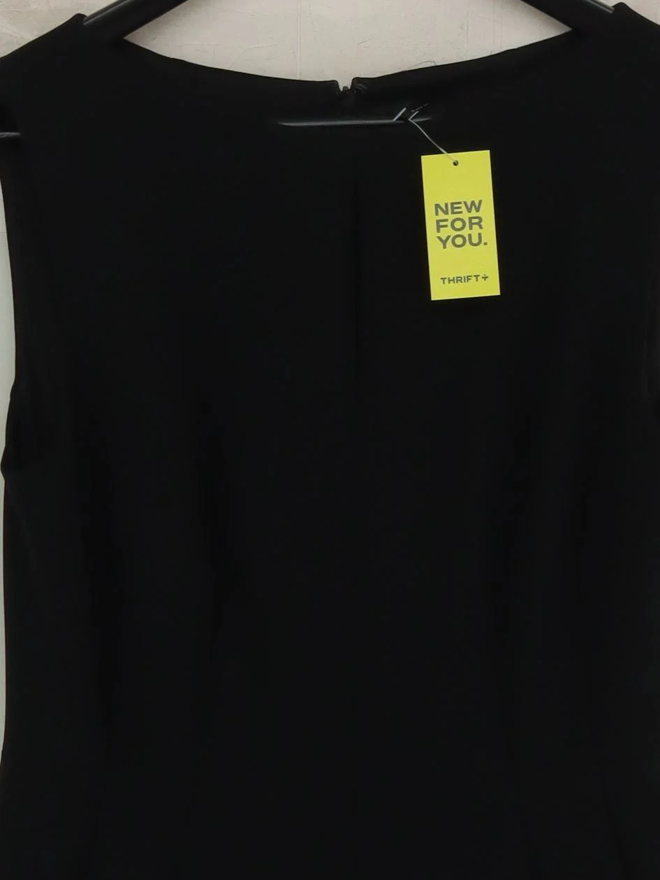 Theory A-Line Mini Dress in Black - Image 3