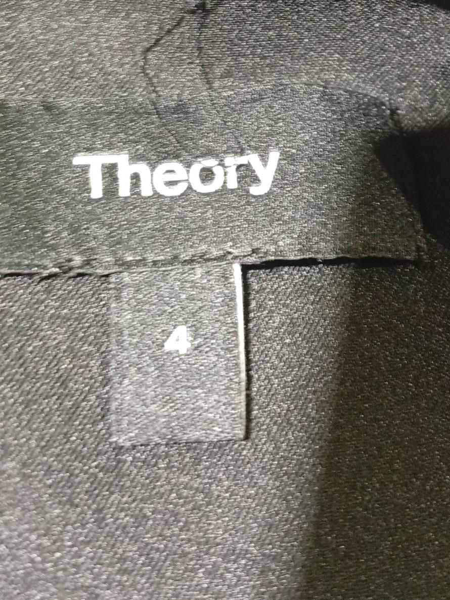 Theory A-Line Mini Dress in Black - Image 5