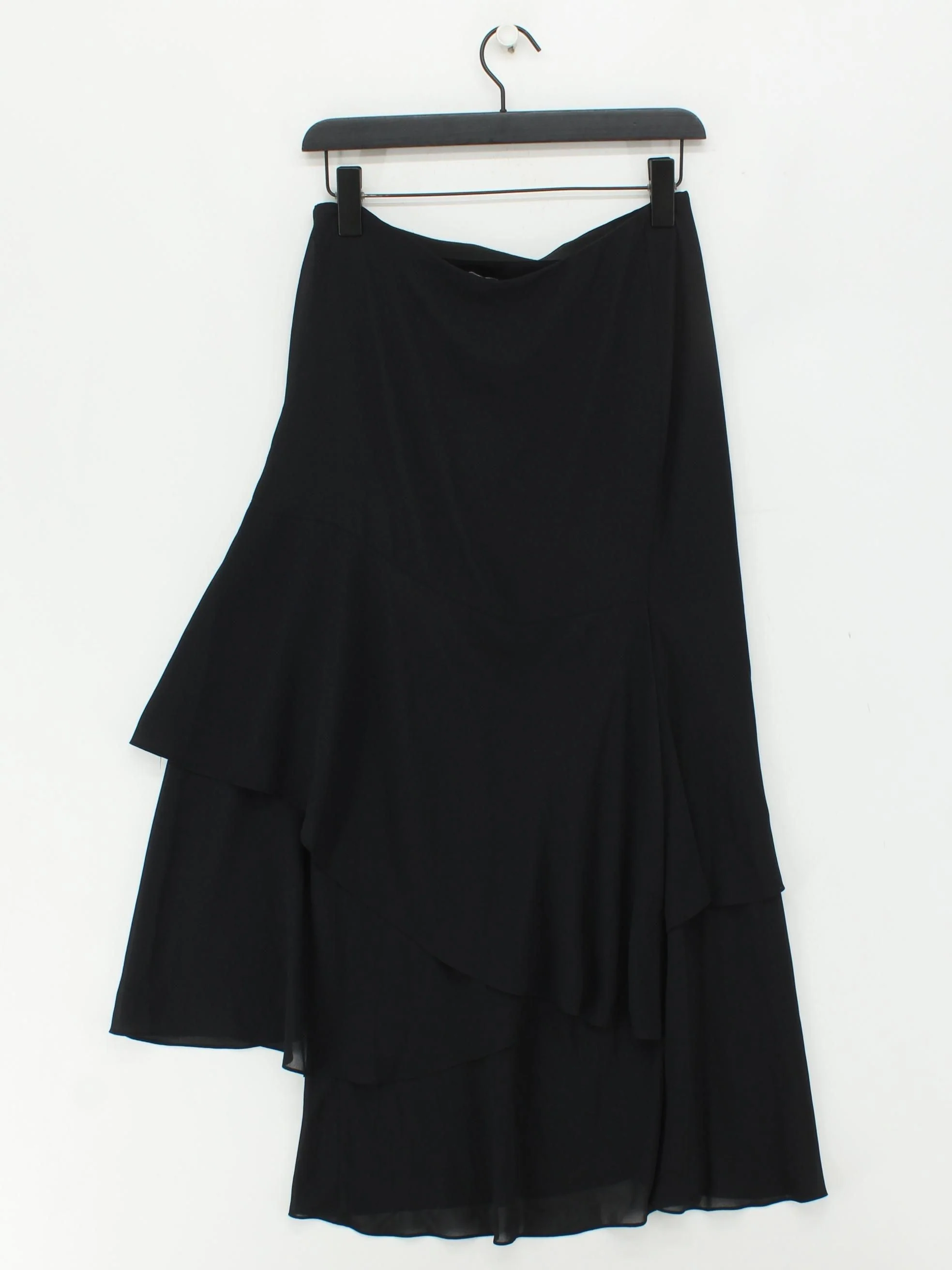 Theory Women's Midi Skirt S Black 100% Polyester Midi A-Line - Image 2
