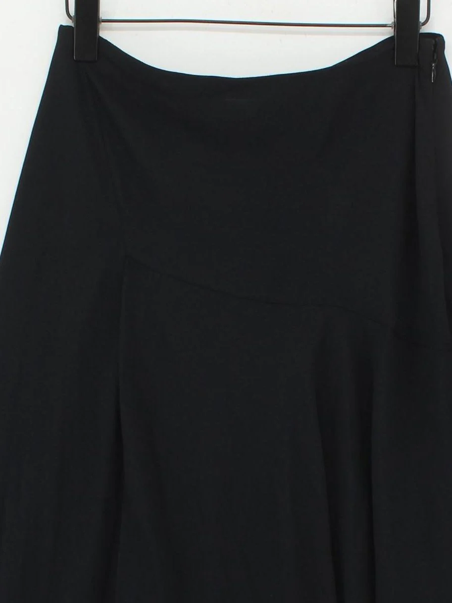 Theory Women's Midi Skirt S Black 100% Polyester Midi A-Line - Image 3