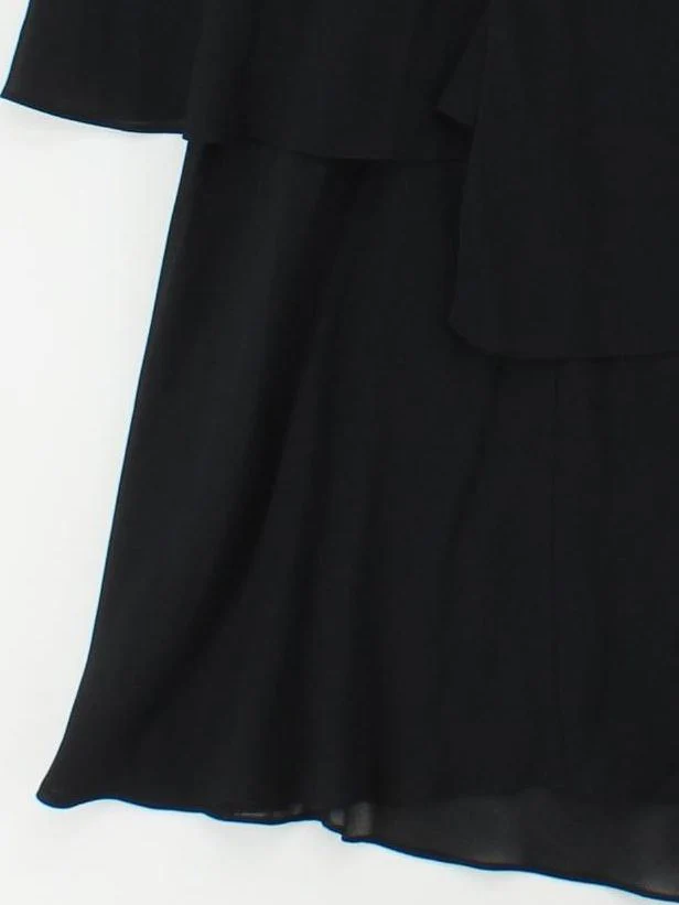 Theory Women's Midi Skirt S Black 100% Polyester Midi A-Line - Image 4