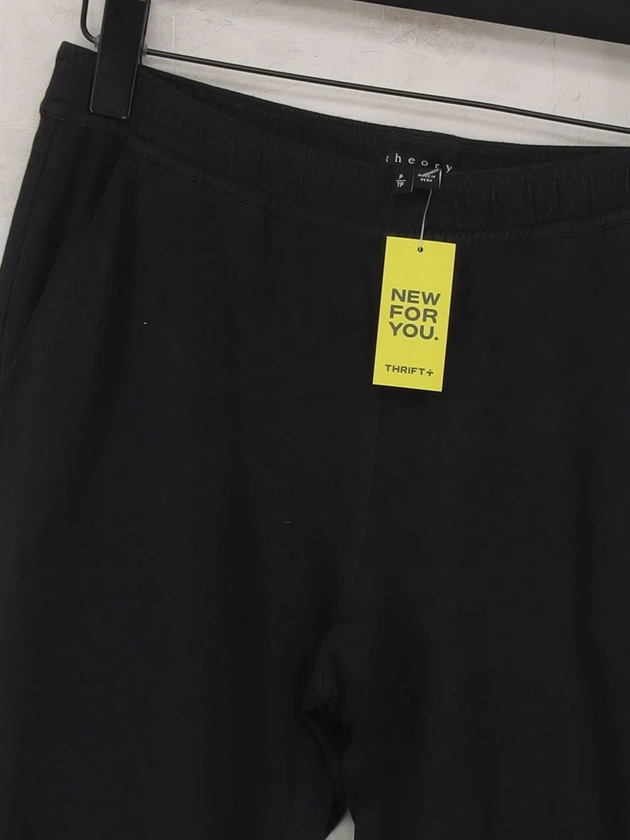 Theory Women's Sports Bottoms XS Black Cotton - Image 3