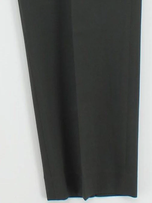 Theory Women's Suit Trousers UK 12 Green Wool with Elastane Straight Dress Pants - Image 4