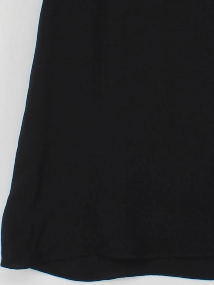 Theory Women's Top L Black Silk with Polyester Sleeveless V-Neck Basic - Image 4