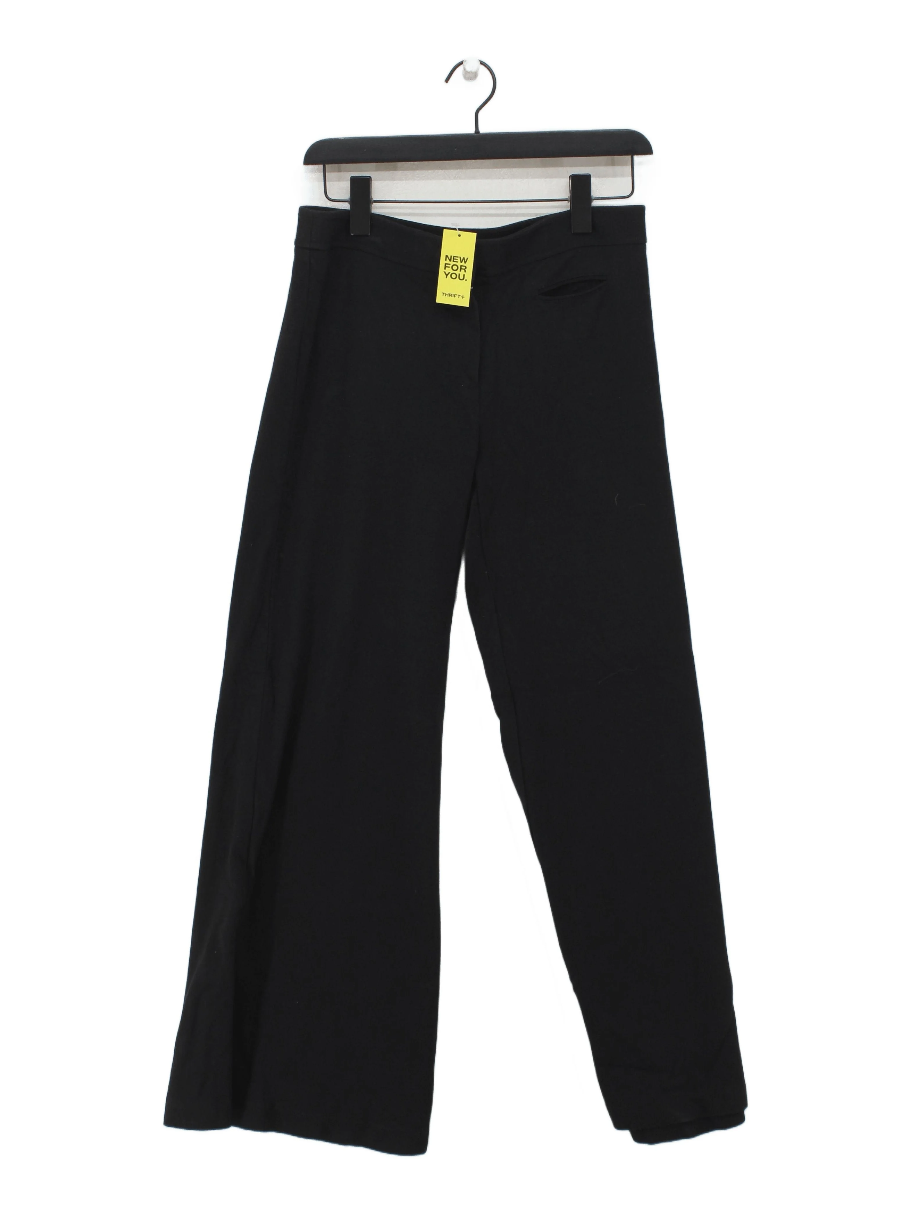 Theory Women's Trousers UK 12 Black Viscose with Polyamide, Elastane Sweatpants