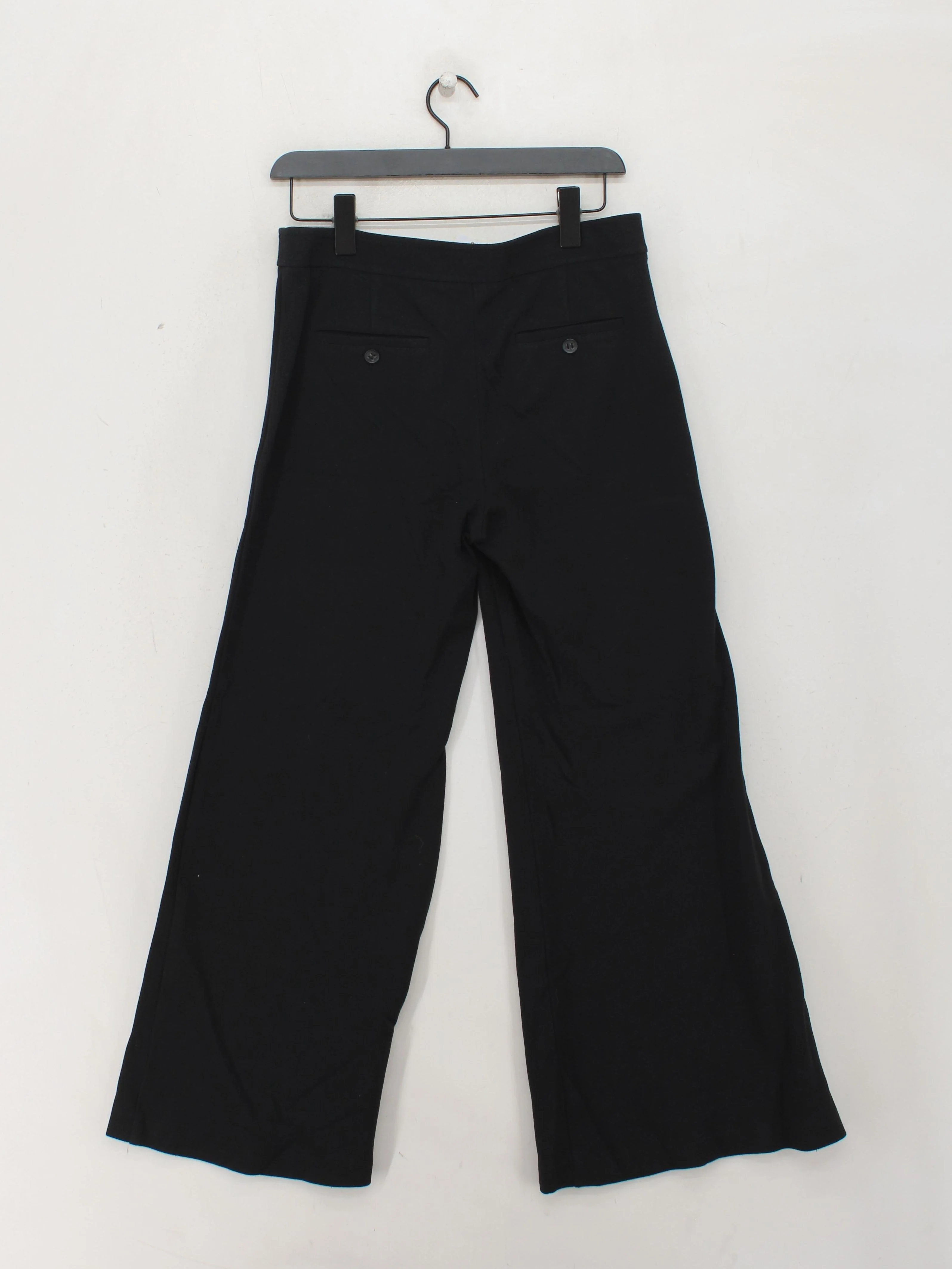 Theory Women's Trousers UK 12 Black Viscose with Polyamide, Elastane Sweatpants - Image 2