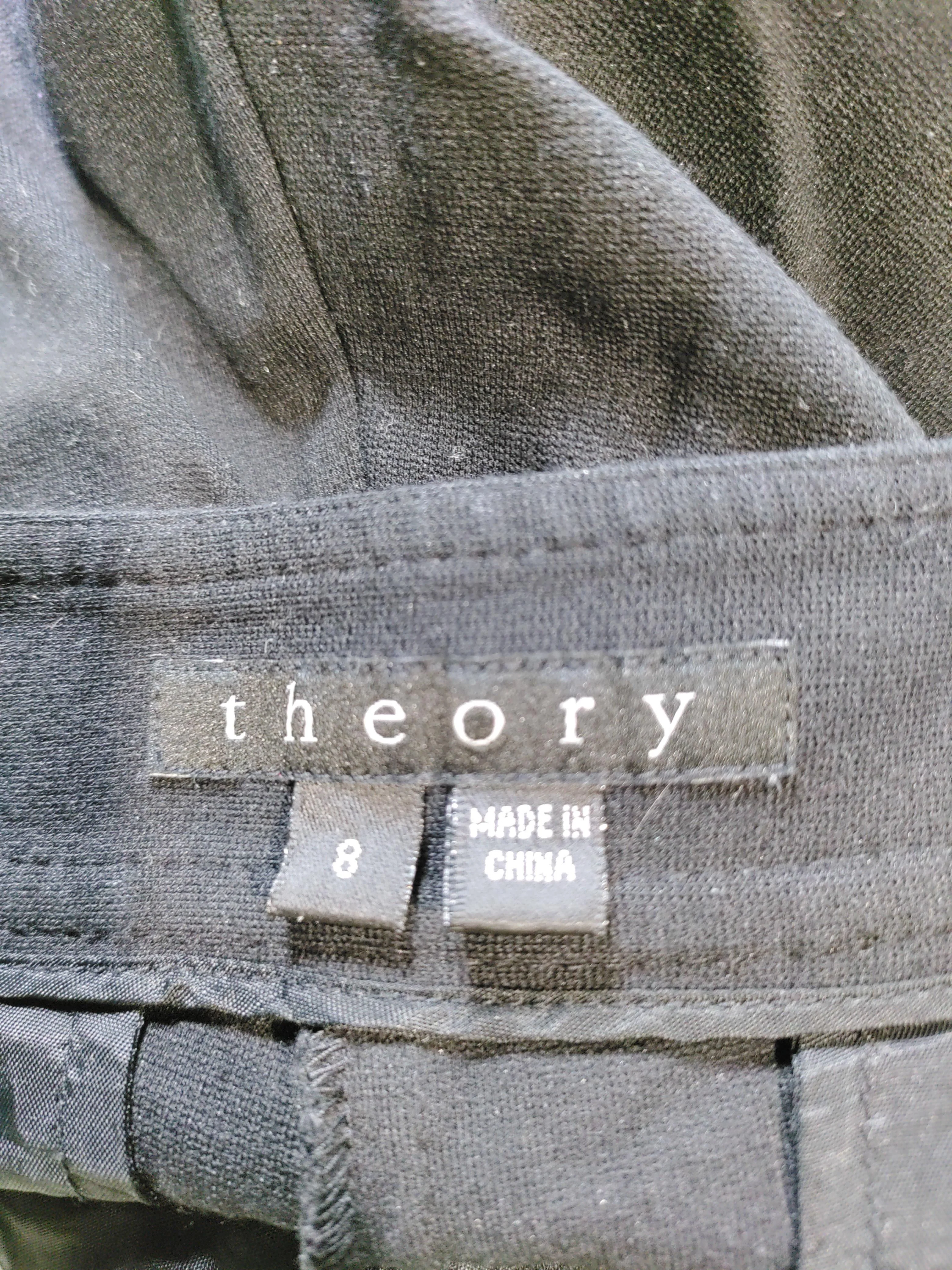 Theory Women's Trousers UK 12 Black Viscose with Polyamide, Elastane Sweatpants - Image 5