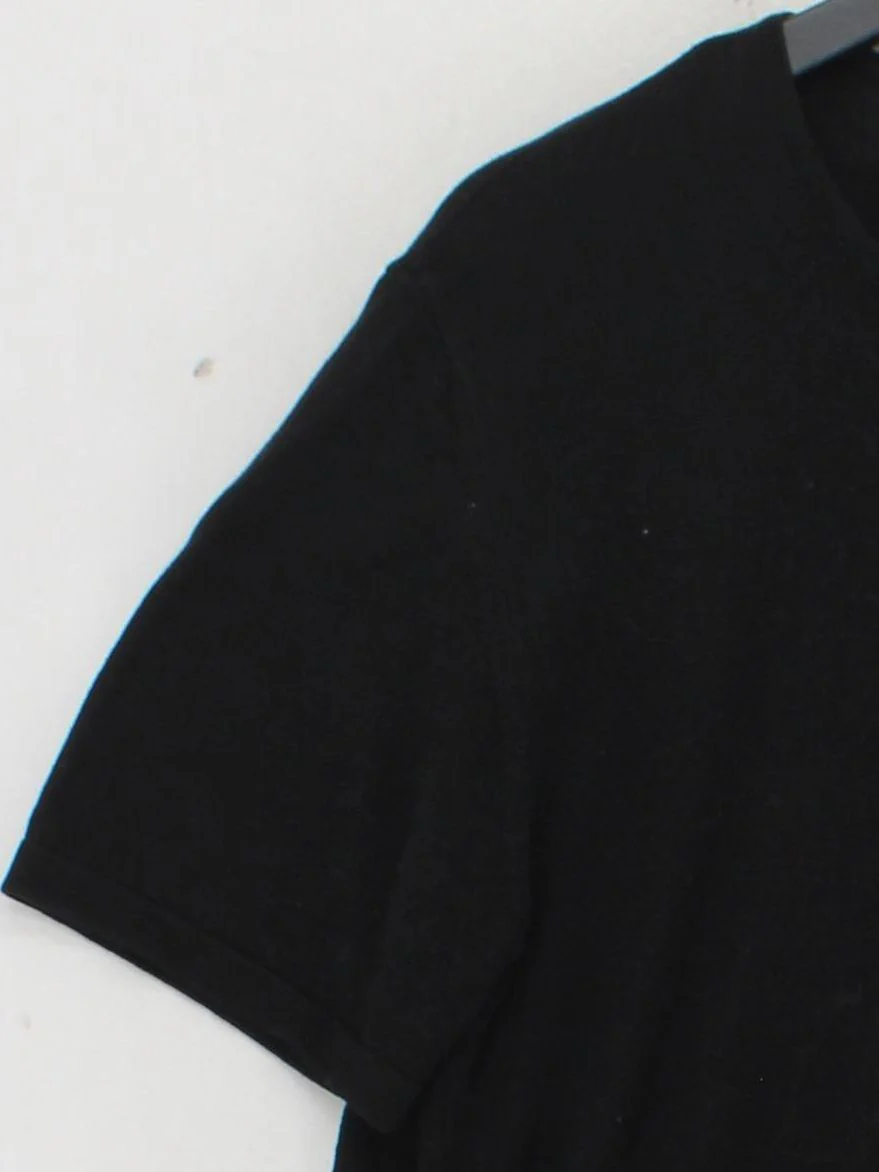 Thierry Mugler Women's T-Shirt M Black 100% Cotton Short Sleeve Round Neck Basic - Image 4