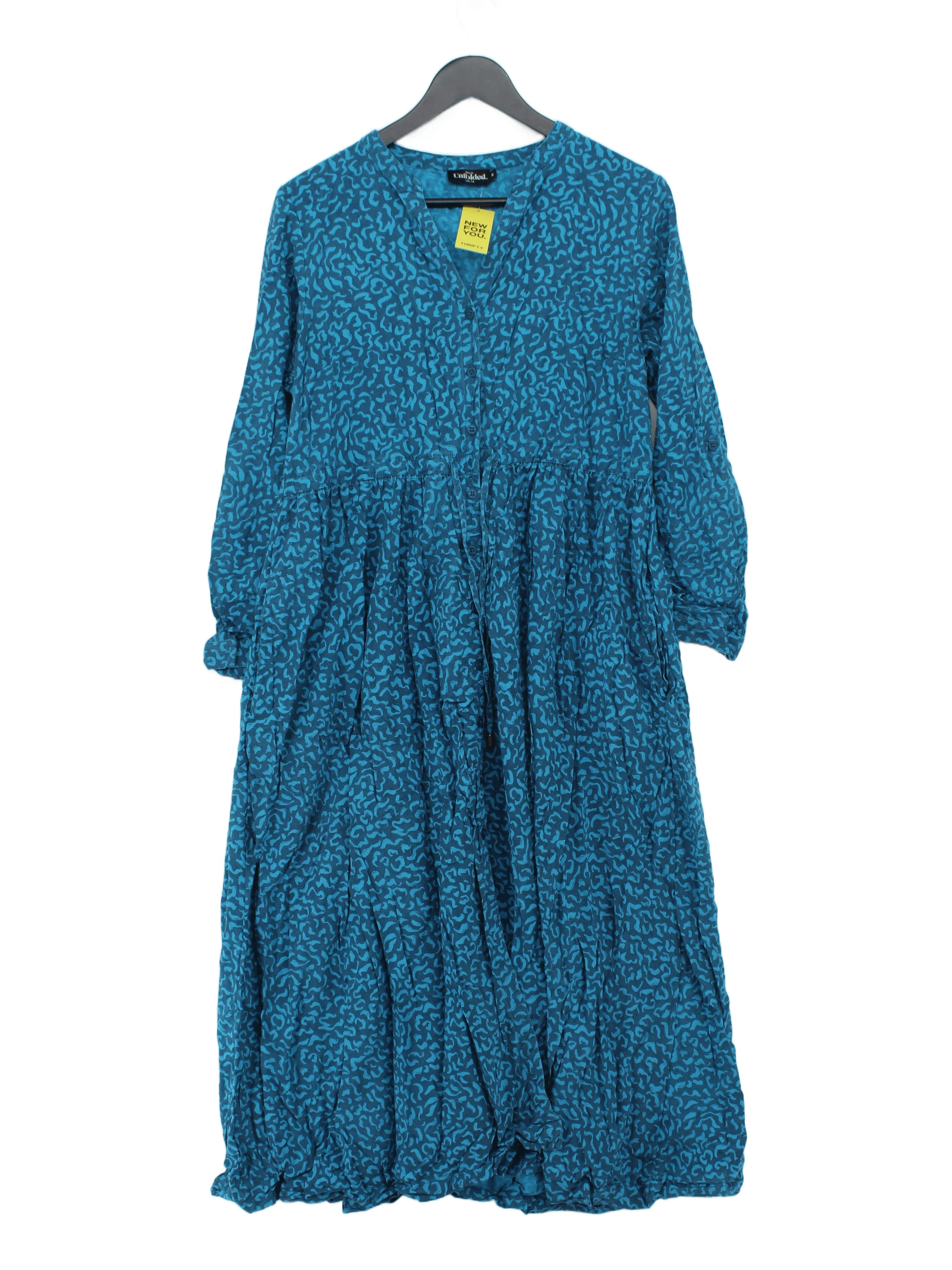 This is Unfolded Jumper Maxi Dress UK14 in Blue