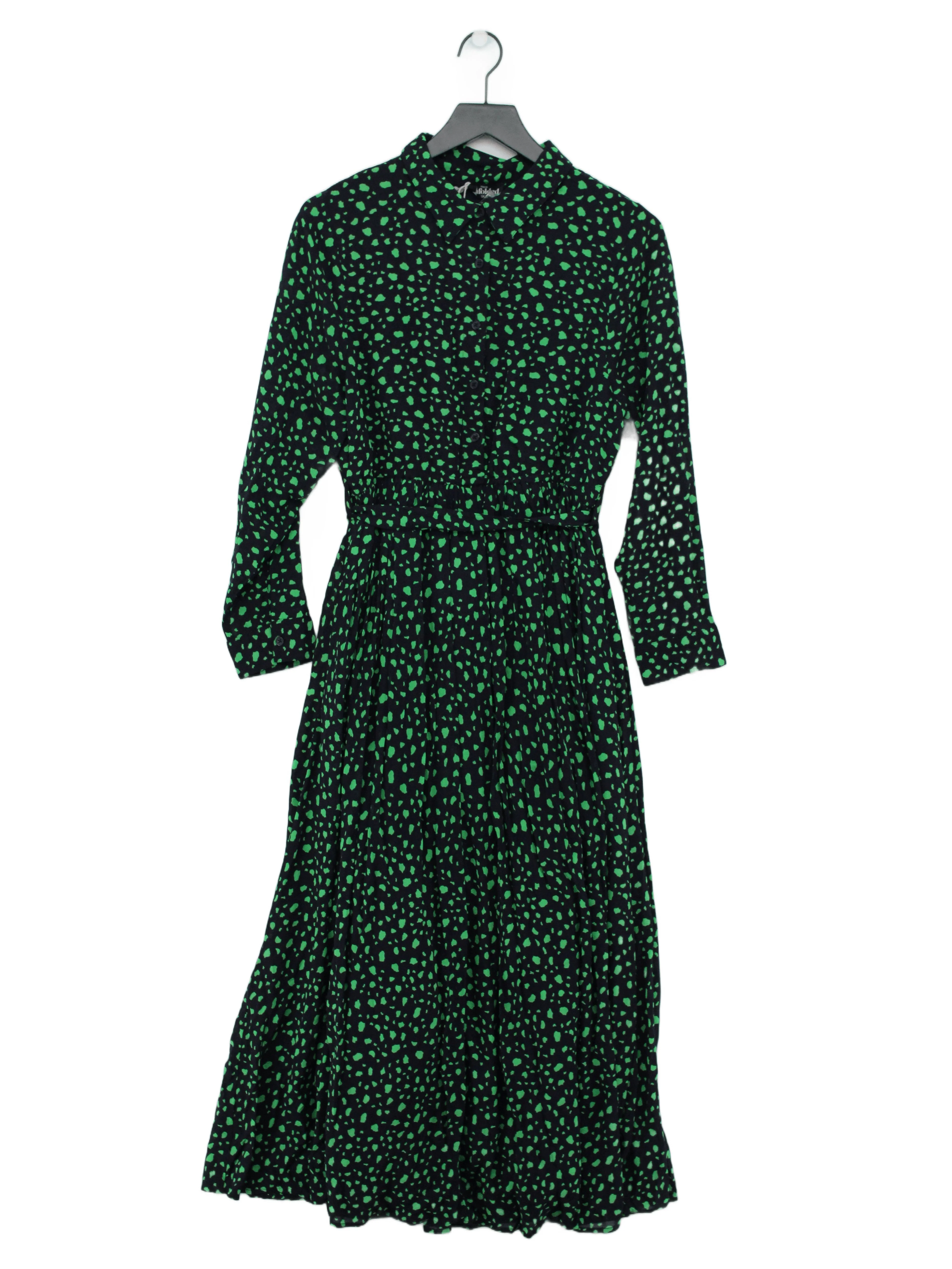 This is Unfolded Shirt Midi Dress UK12 in Multi