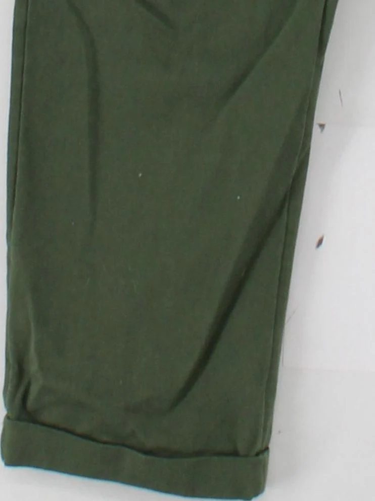 This Is Unfolded Women's Trousers UK 8 Green 100% Cotton Tapered Chino - Image 4