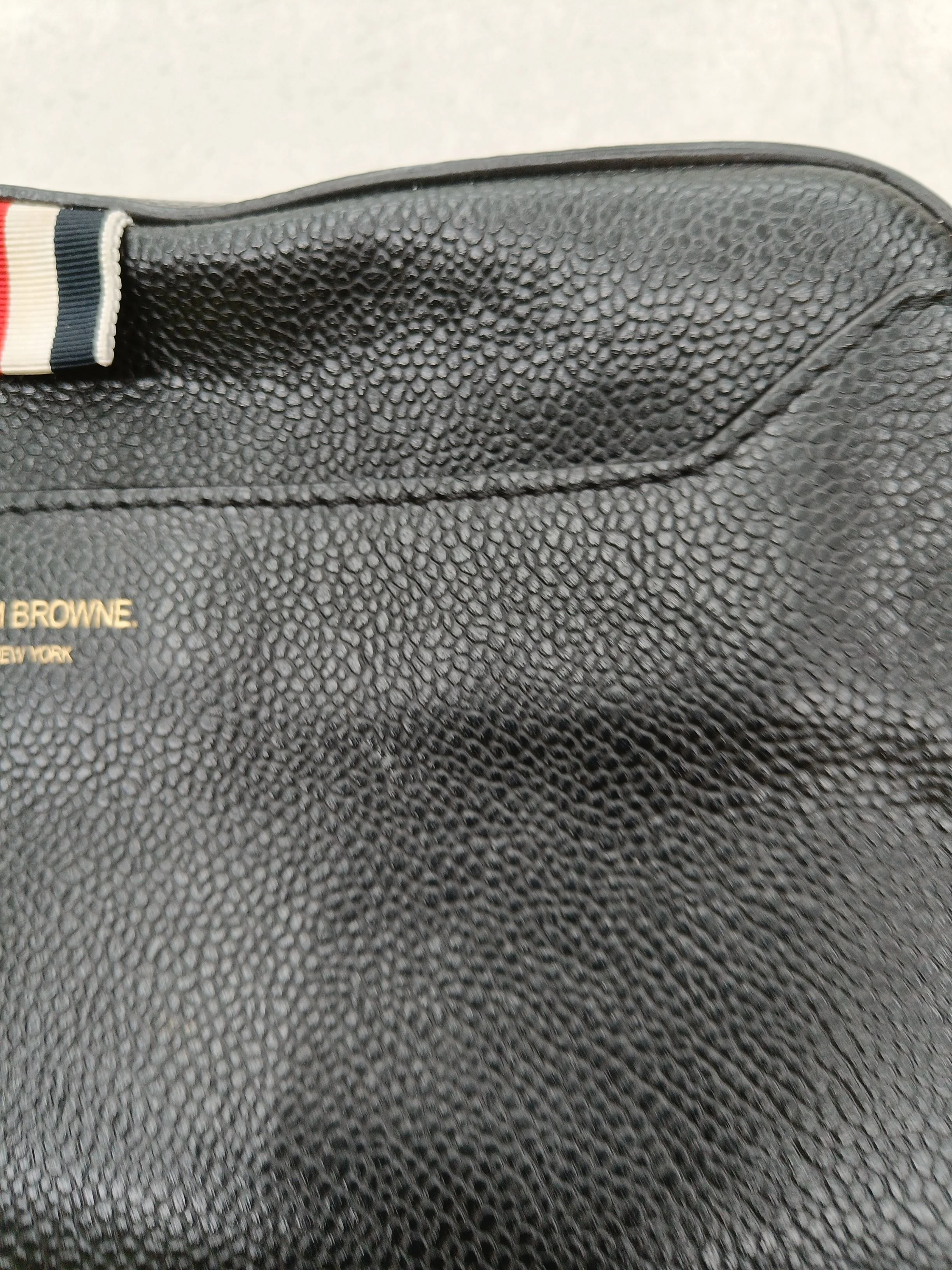 Thom Browne Men's Bag Black 100% Leather Belt Bag & Waist Pack - Image 5