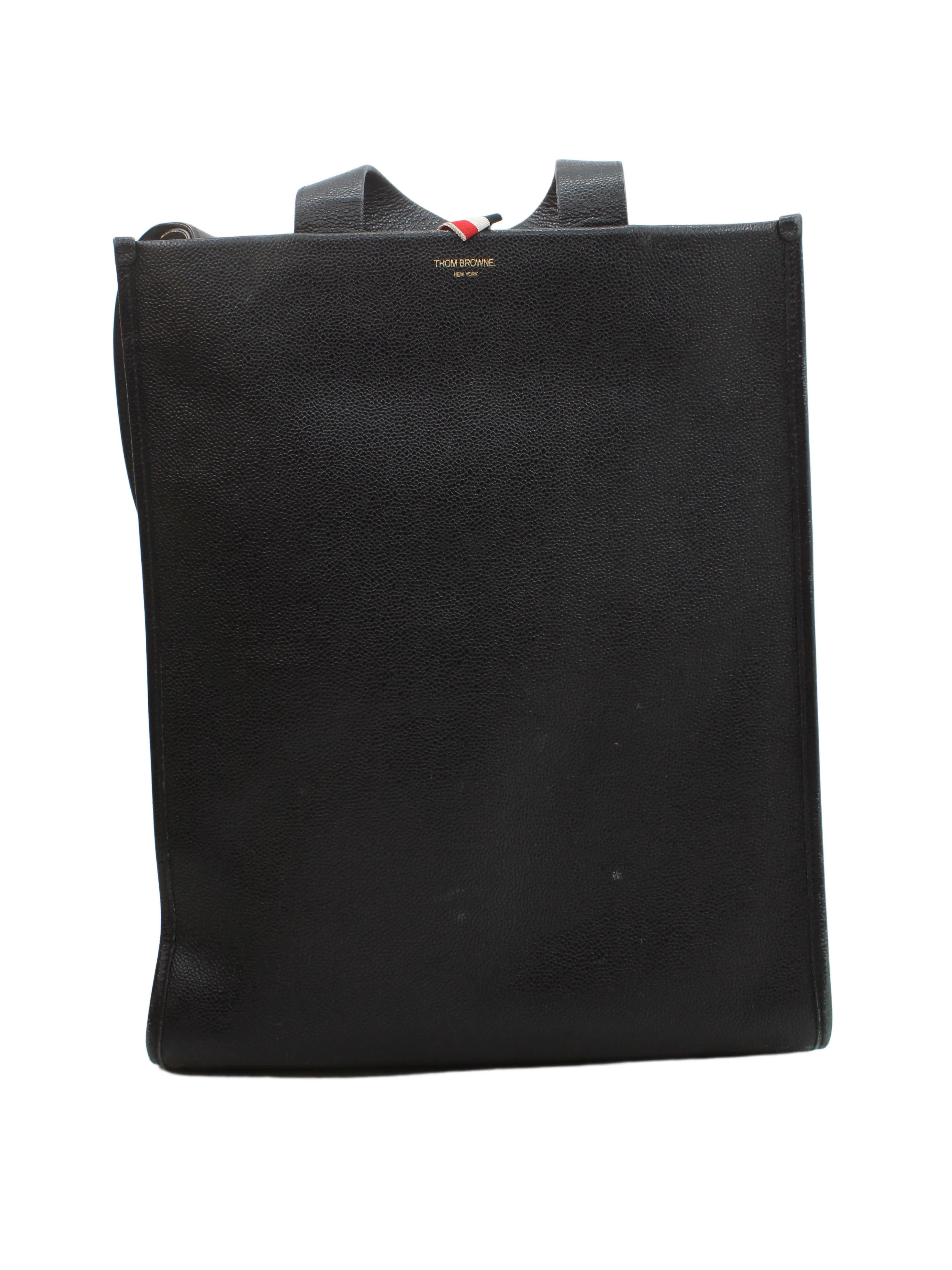 Thom Browne Men's Bag Black 100% Other Tote