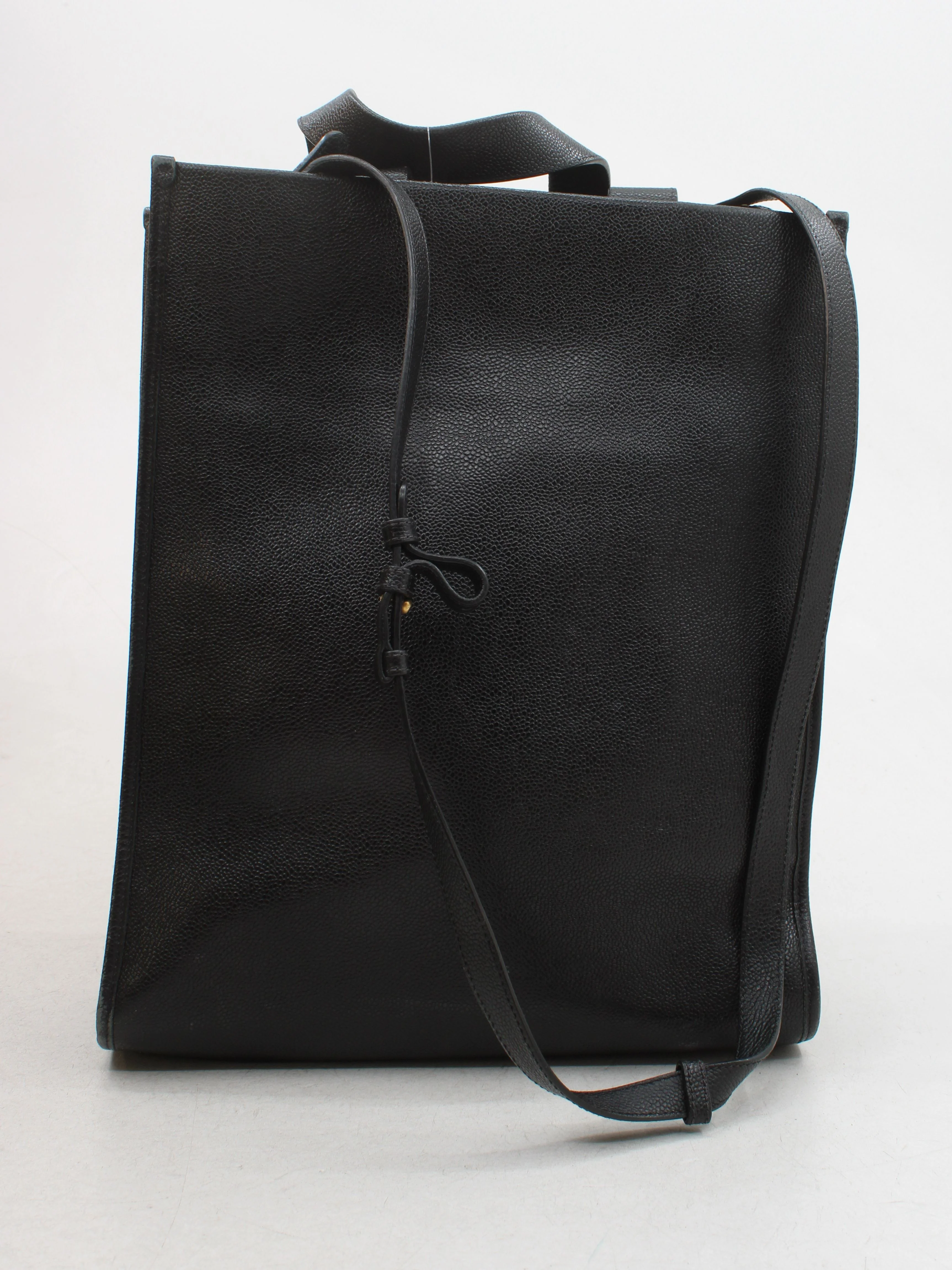 Thom Browne Men's Bag Black 100% Other Tote - Image 2