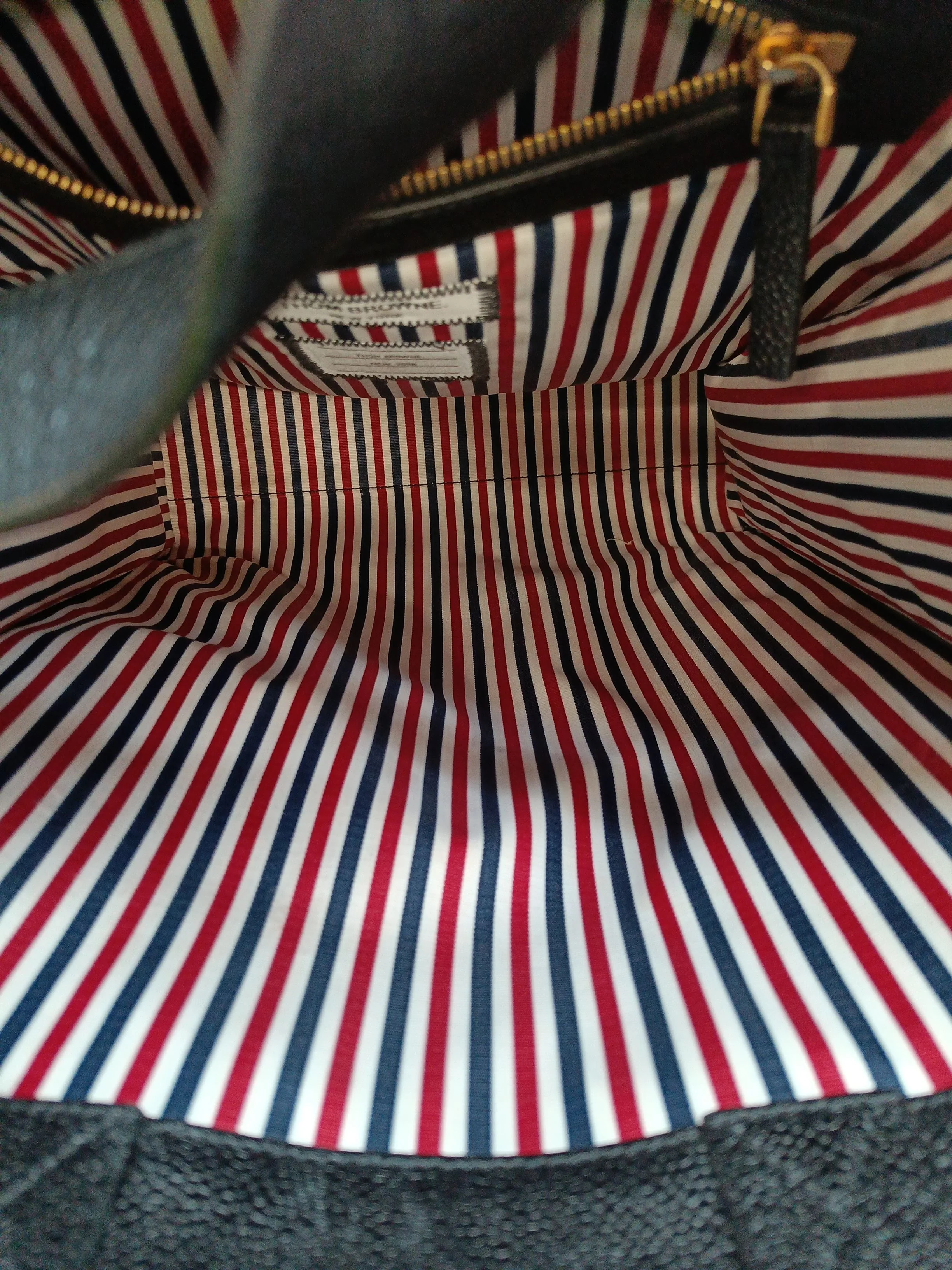 Thom Browne Men's Bag Black 100% Other Tote - Image 4
