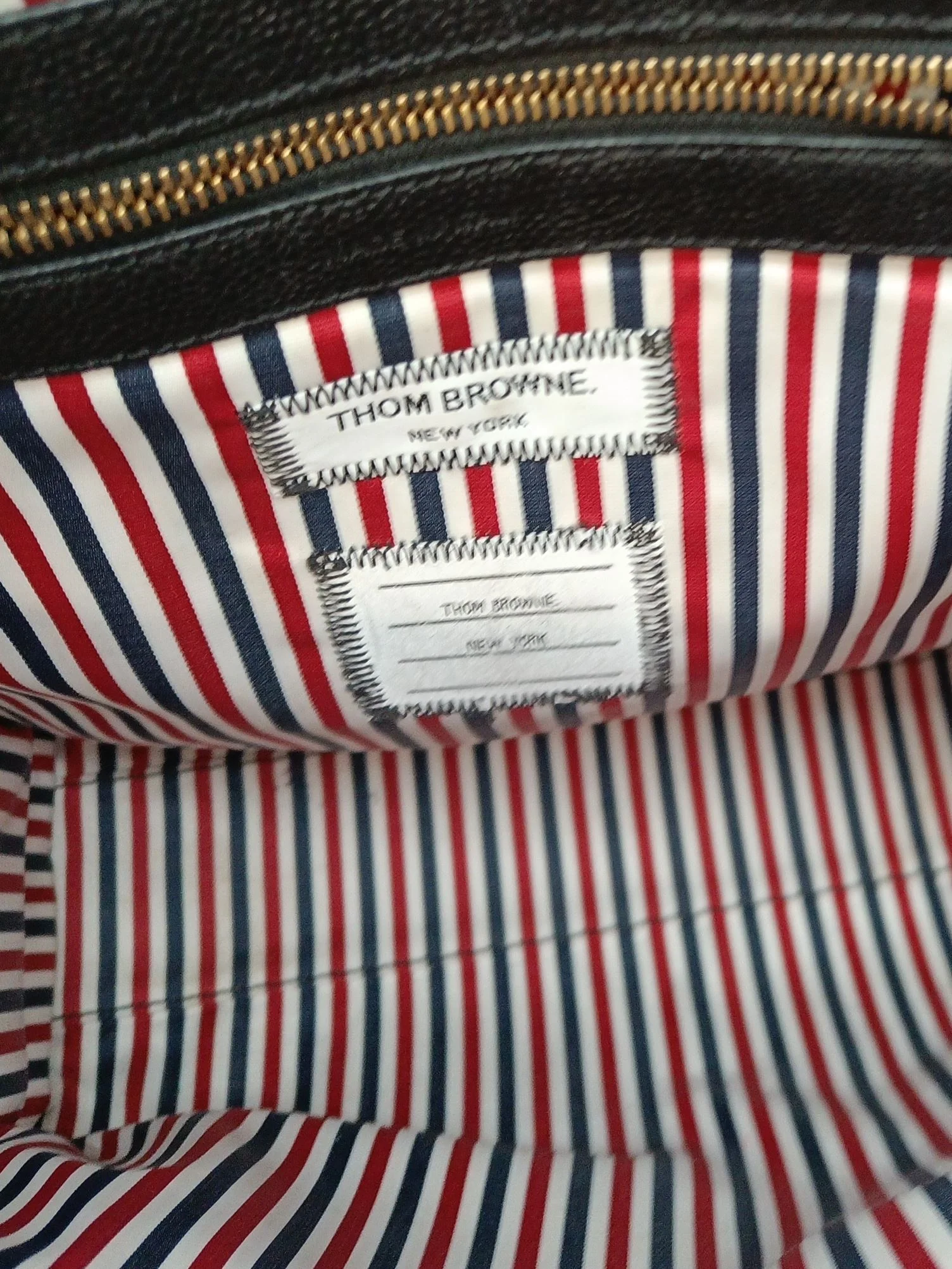 Thom Browne Men's Bag Black 100% Other Tote - Image 7
