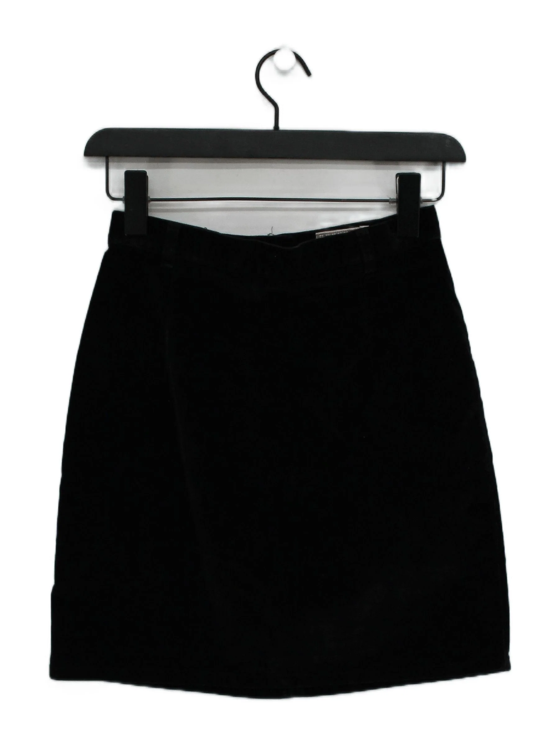 Thomas Burberry Women's Mini Skirt UK 10 Black Cotton with Lyocell Modal Mini