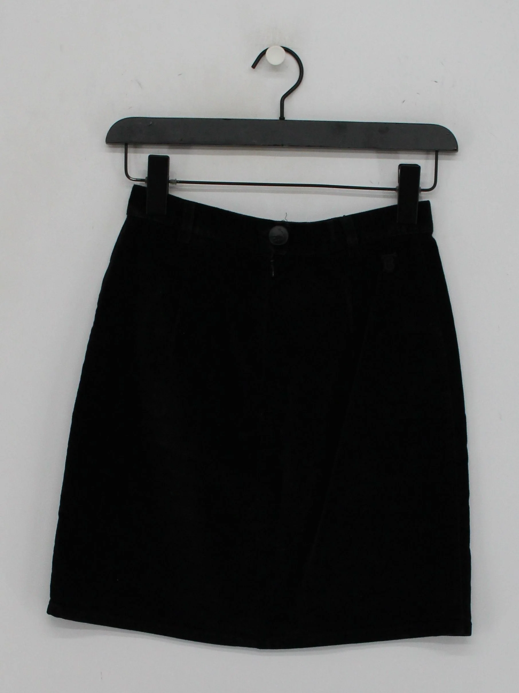 Thomas Burberry Women's Mini Skirt UK 10 Black Cotton with Lyocell Modal Mini - Image 2