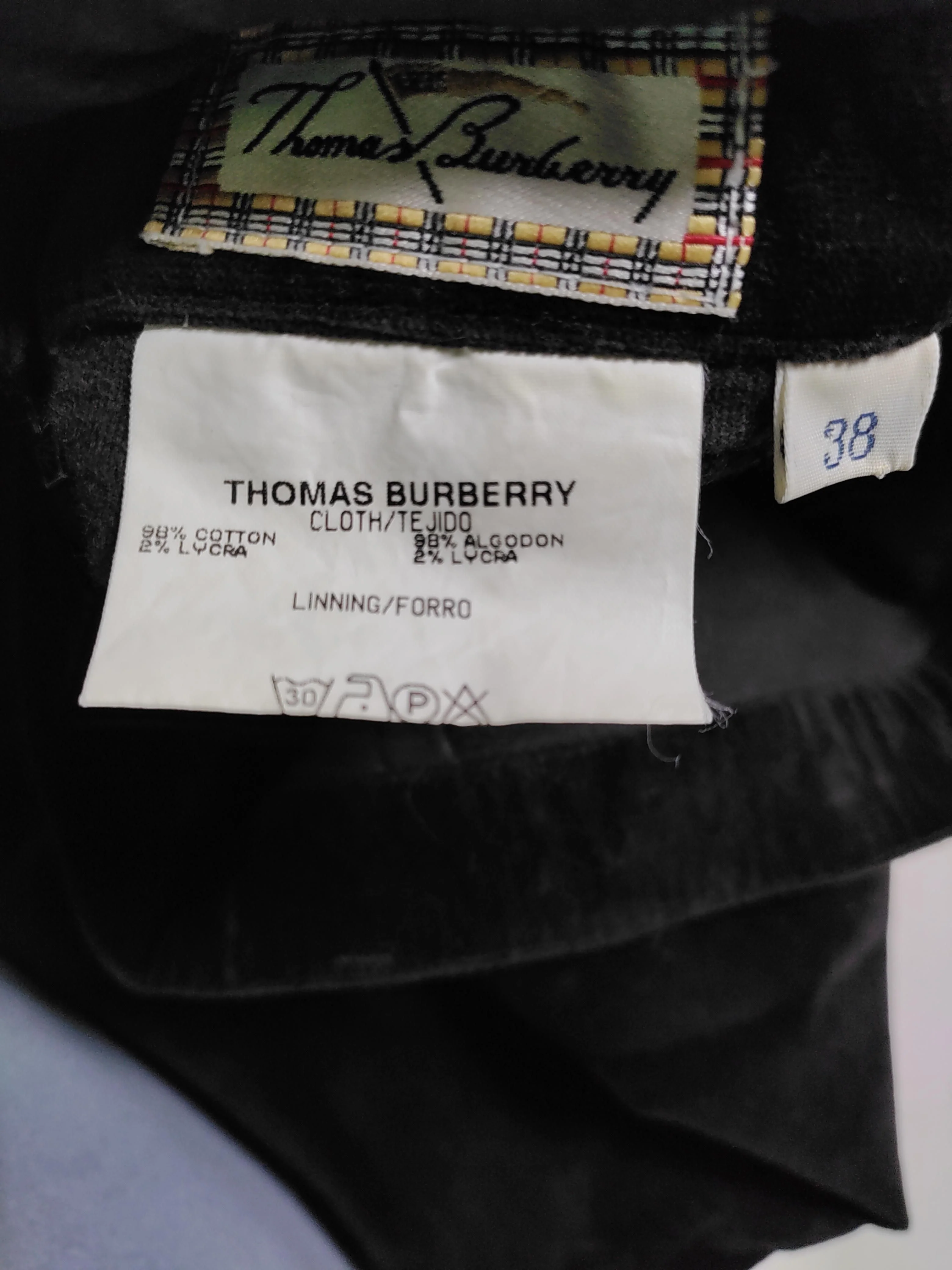 Thomas Burberry Women's Mini Skirt UK 10 Black Cotton with Lyocell Modal Mini - Image 6
