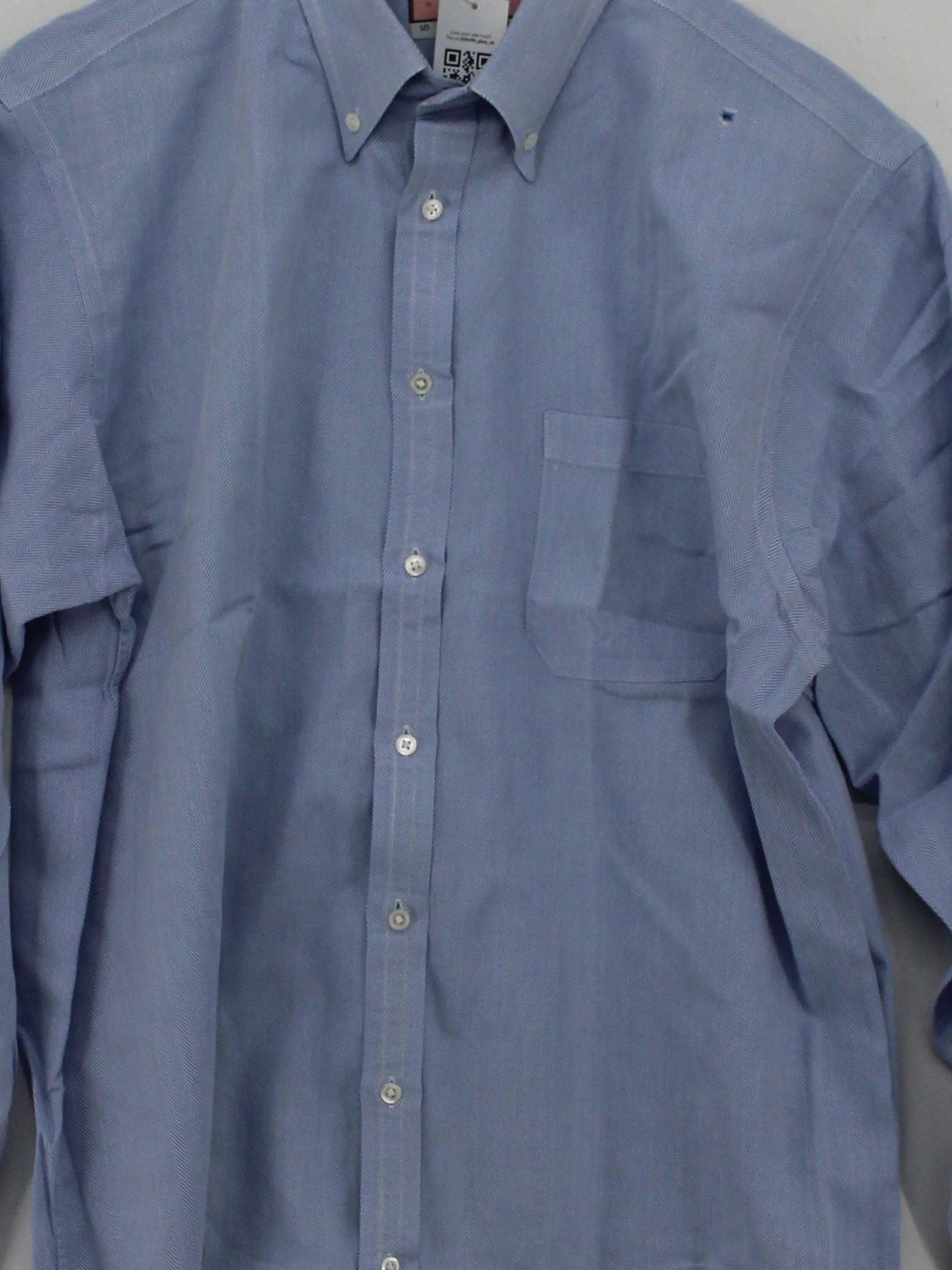 Thomas Pink Men's Shirt L Blue Striped 100% Cotton Basic - Image 3