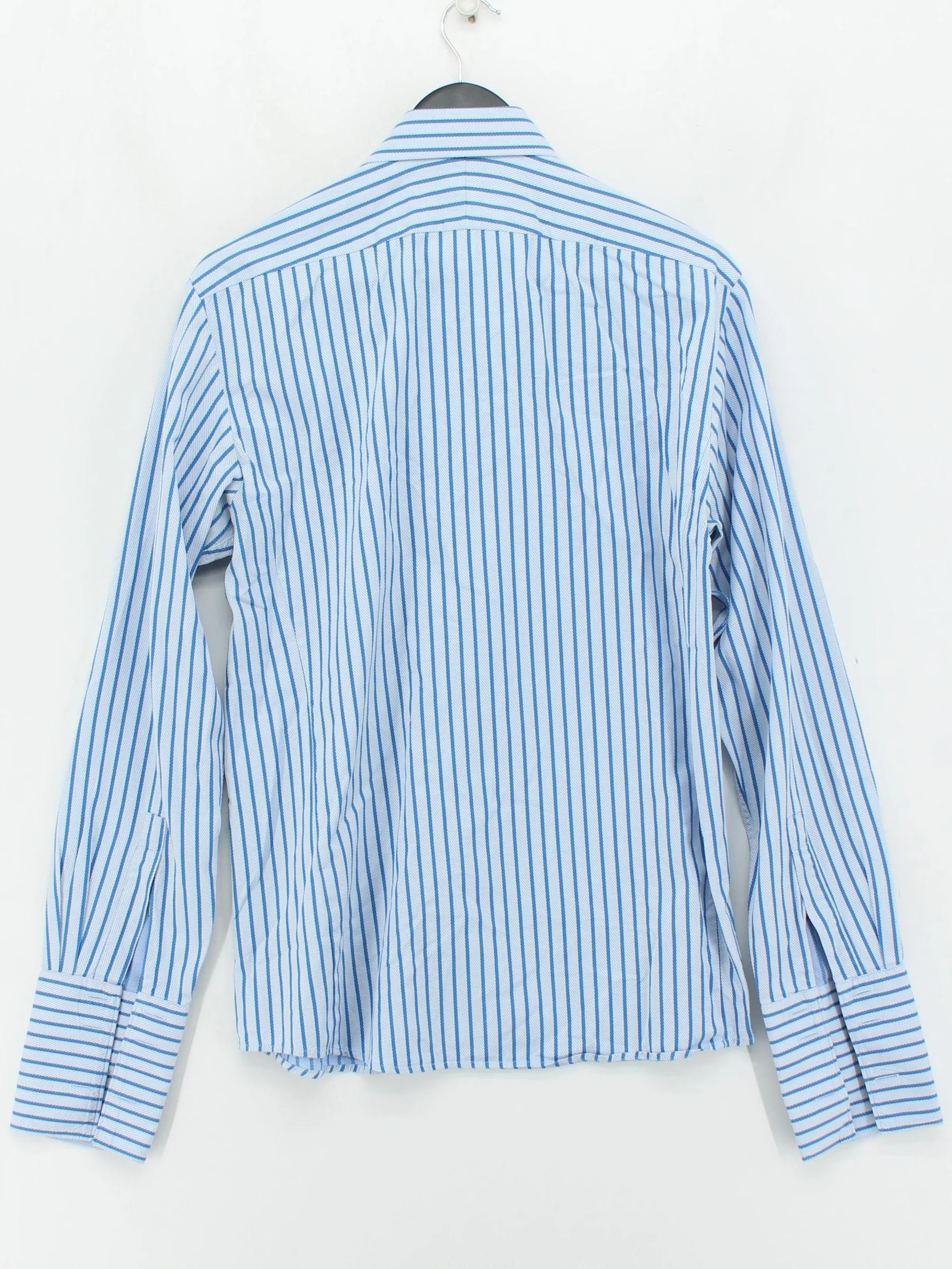 Thomas Pink Men's Shirt M Blue Striped 100% Cotton Basic - Image 2