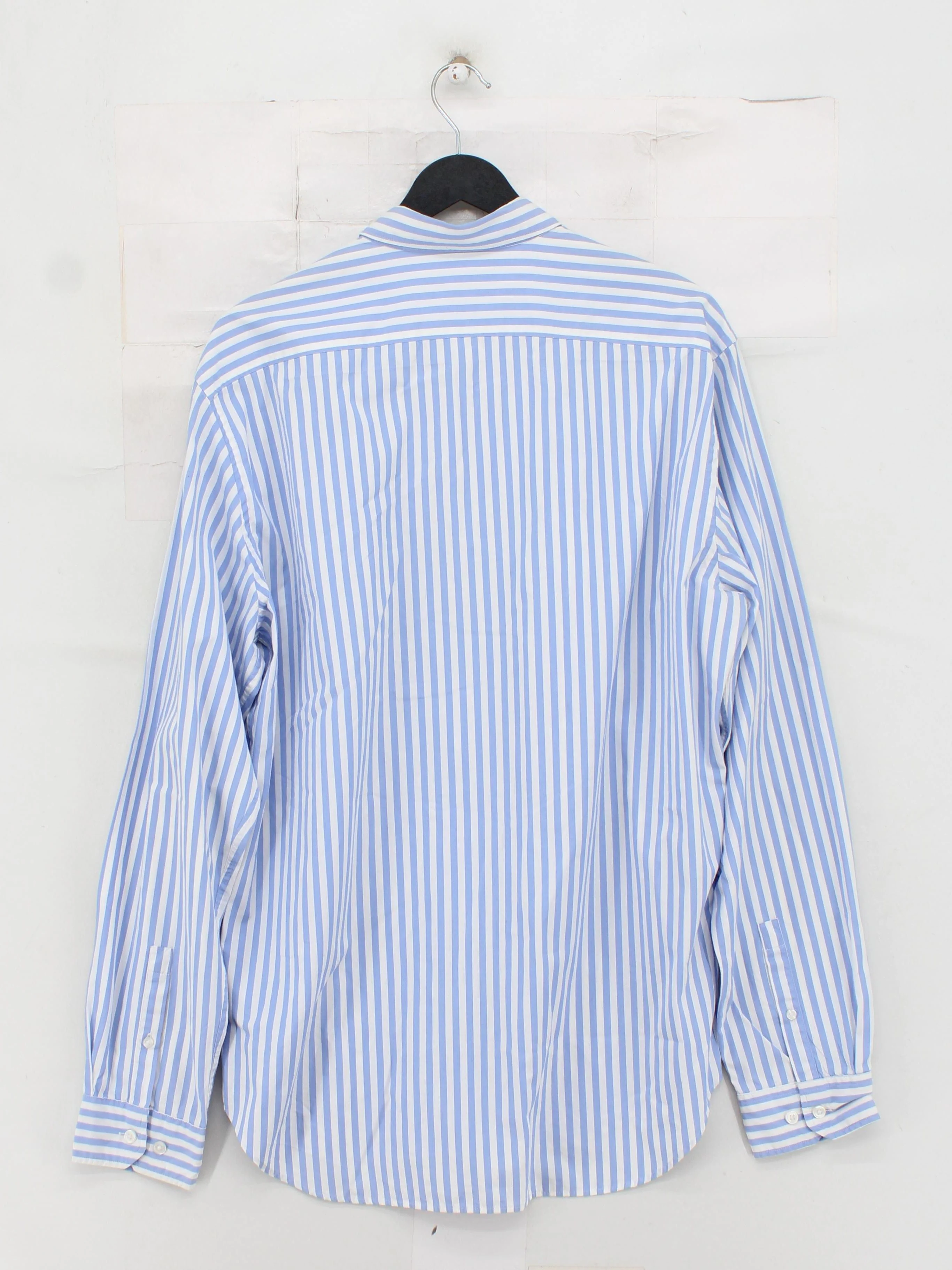 Thomas Pink Men's Shirt XL Blue Striped 100% Cotton Basic - Image 2