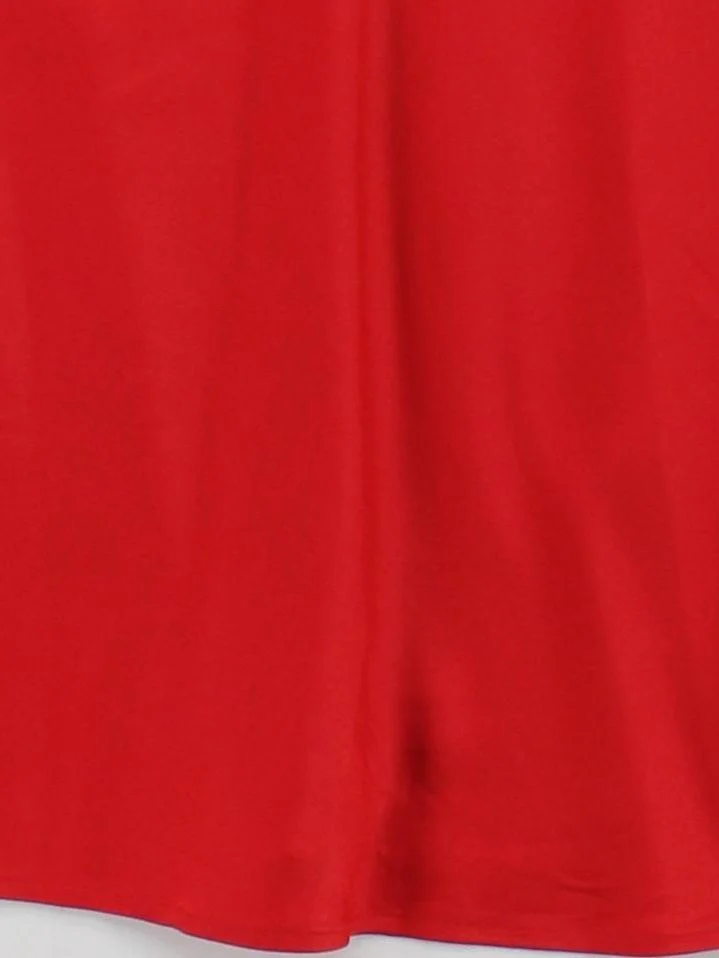 Thomas Pink Women's Top S Red 100% Silk Short Sleeve V-Neck Basic - Image 4