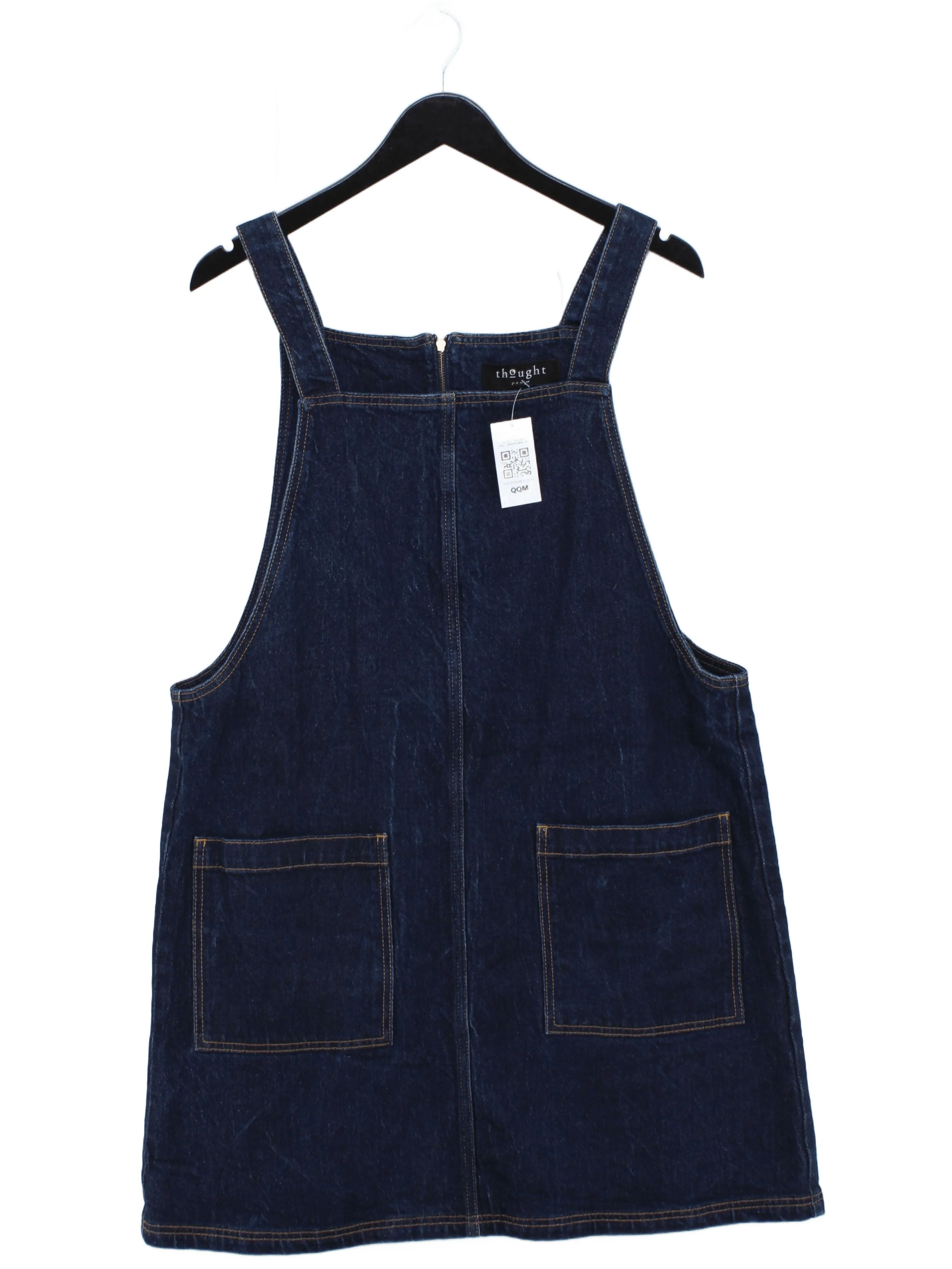 Thought Pinafore/Dungaree Mini Dress UK6 in Blue