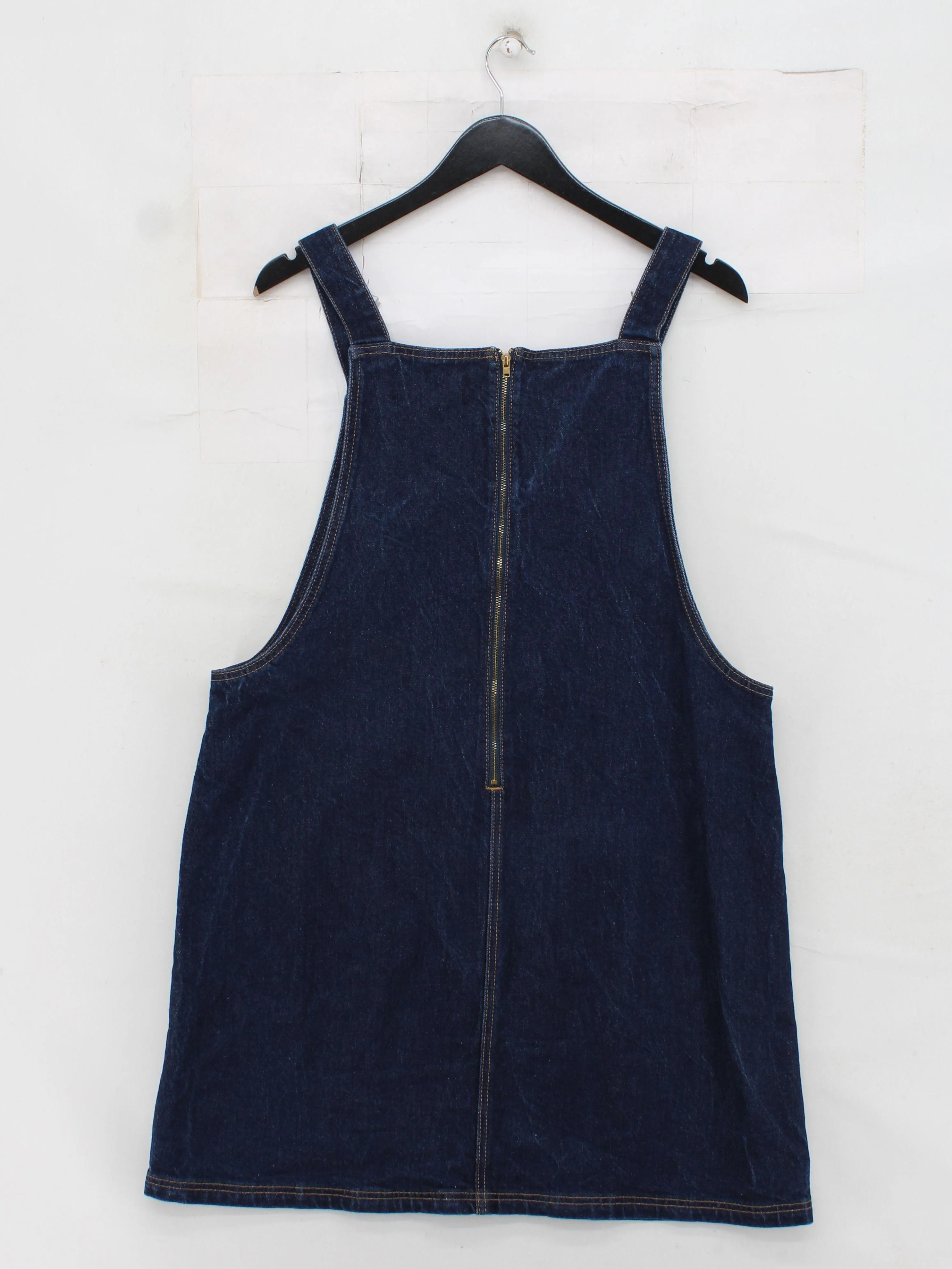 Thought Pinafore/Dungaree Mini Dress UK6 in Blue - Image 2