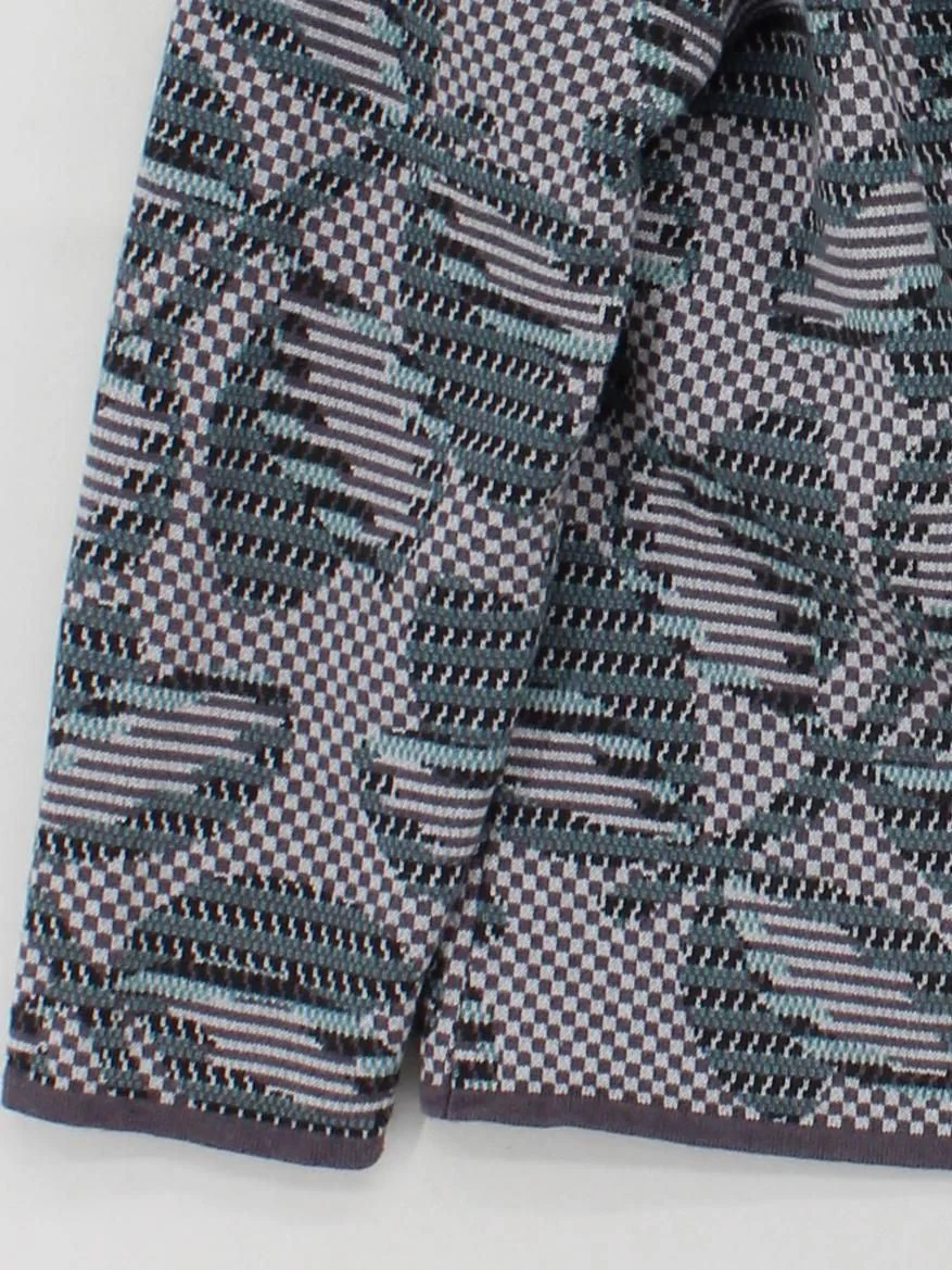 Thought Women's Cardigan UK 14 Multi Cotton with Wool V-Neck Cardigan - Image 4