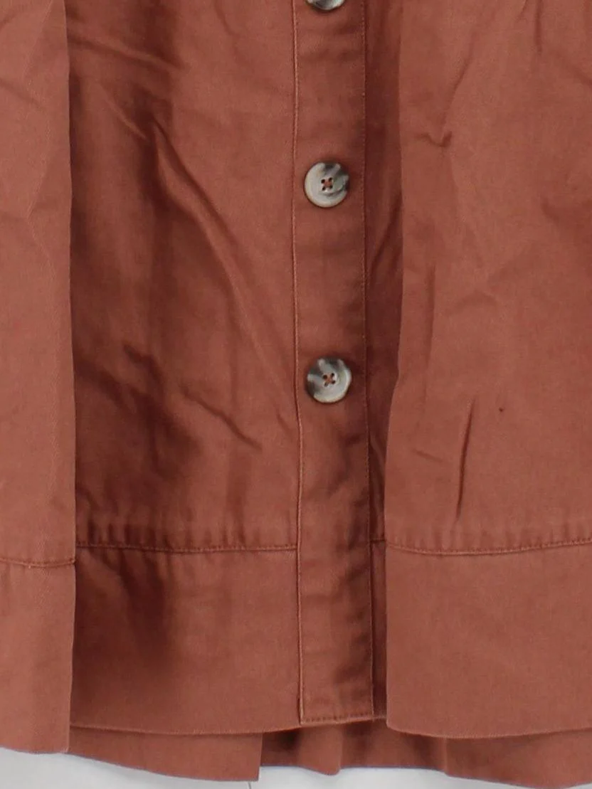Thought Women's Midi Skirt UK 8 Brown 100% Cotton Midi Wrap - Image 4
