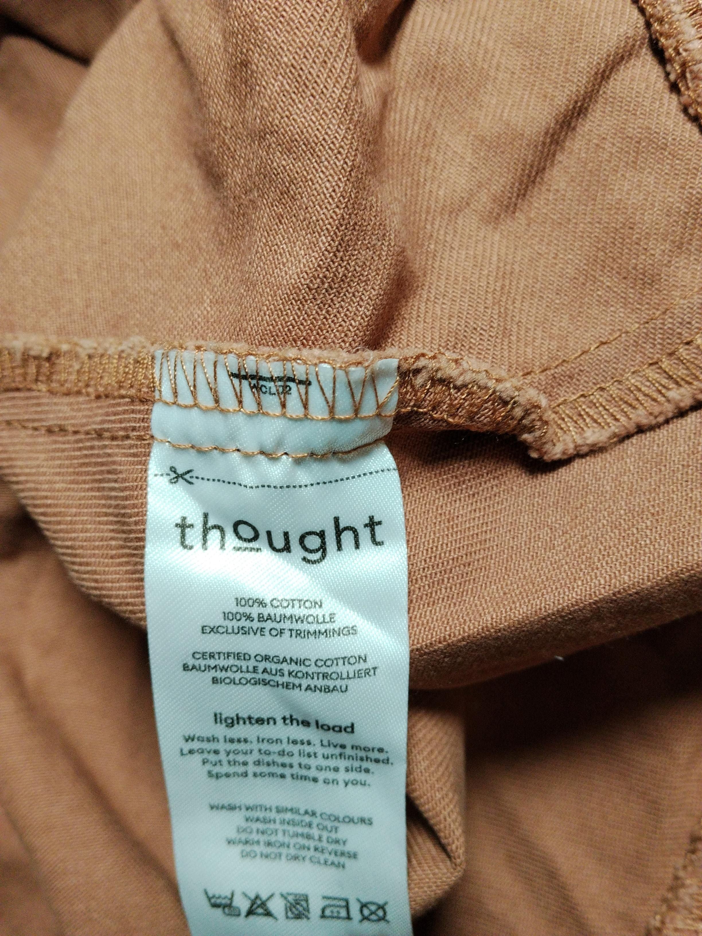 Thought Women's Midi Skirt UK 8 Brown 100% Cotton Midi Wrap - Image 6