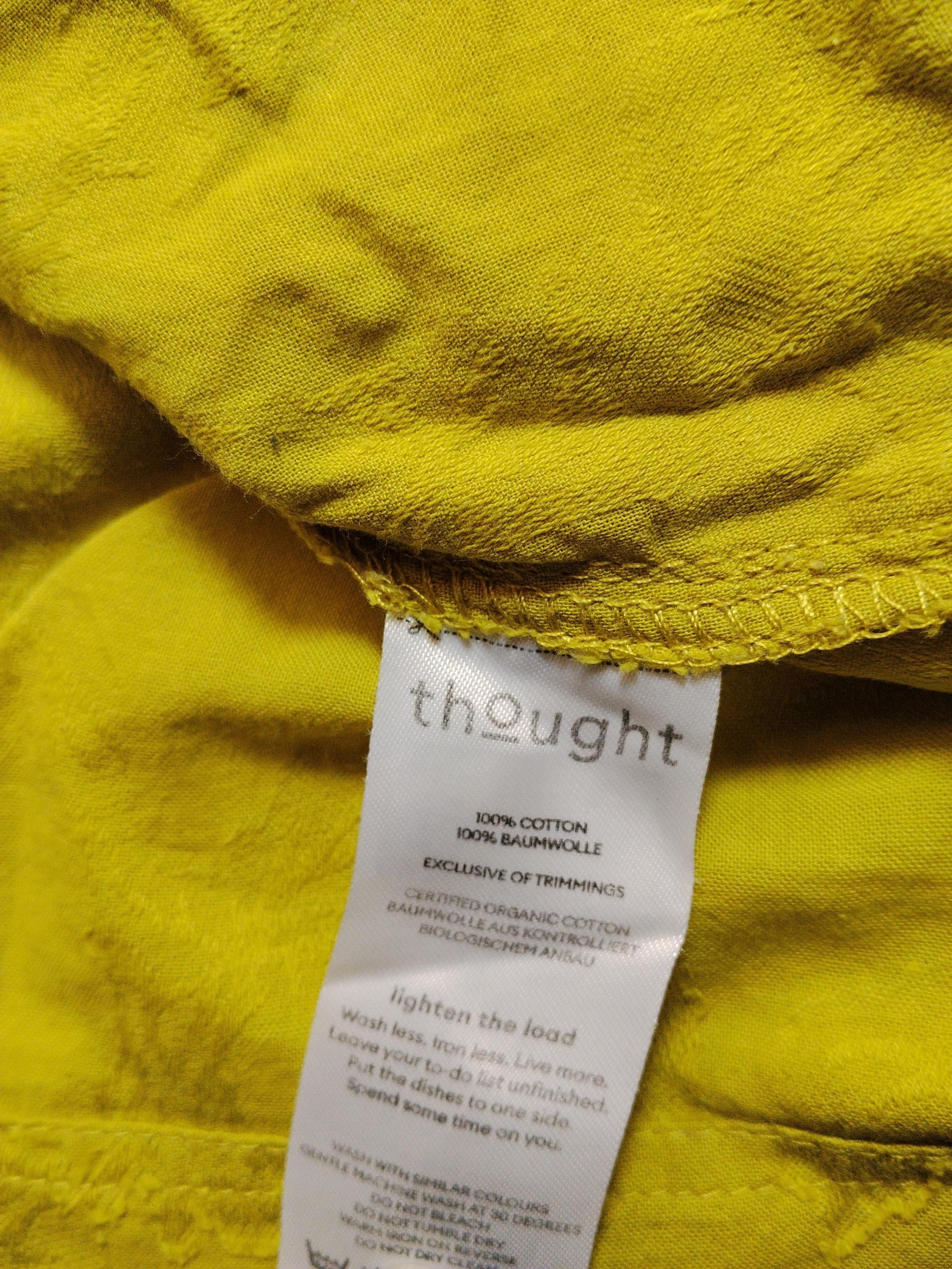 Thought Women's Shirt S Yellow 100% Cotton Long Sleeve Round Neck Basic - Image 6