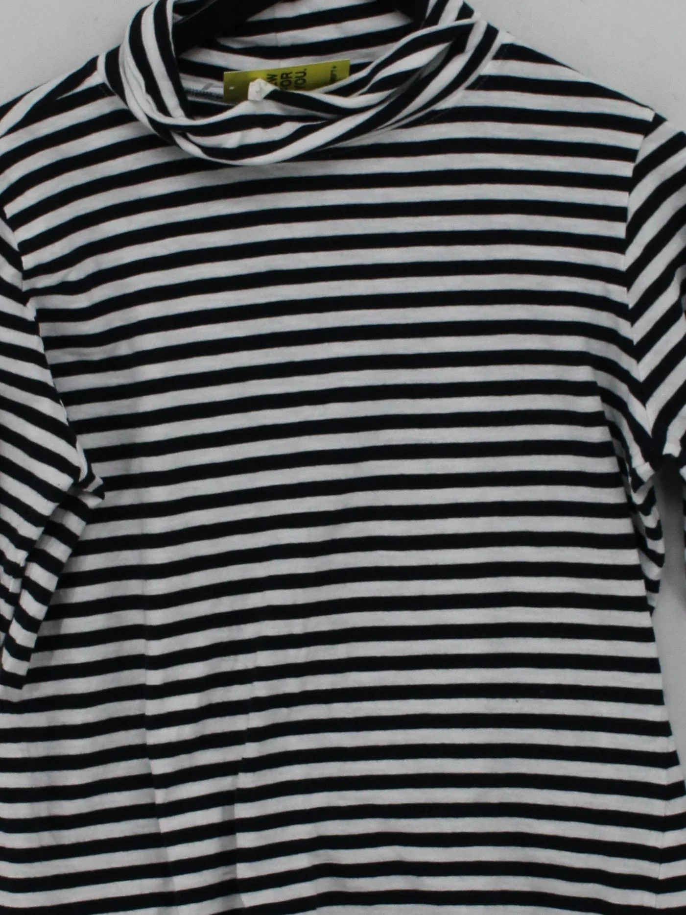 Thought Women's Top M Multi Striped 100% Cotton Long Sleeve Roll Neck Basic - Image 3