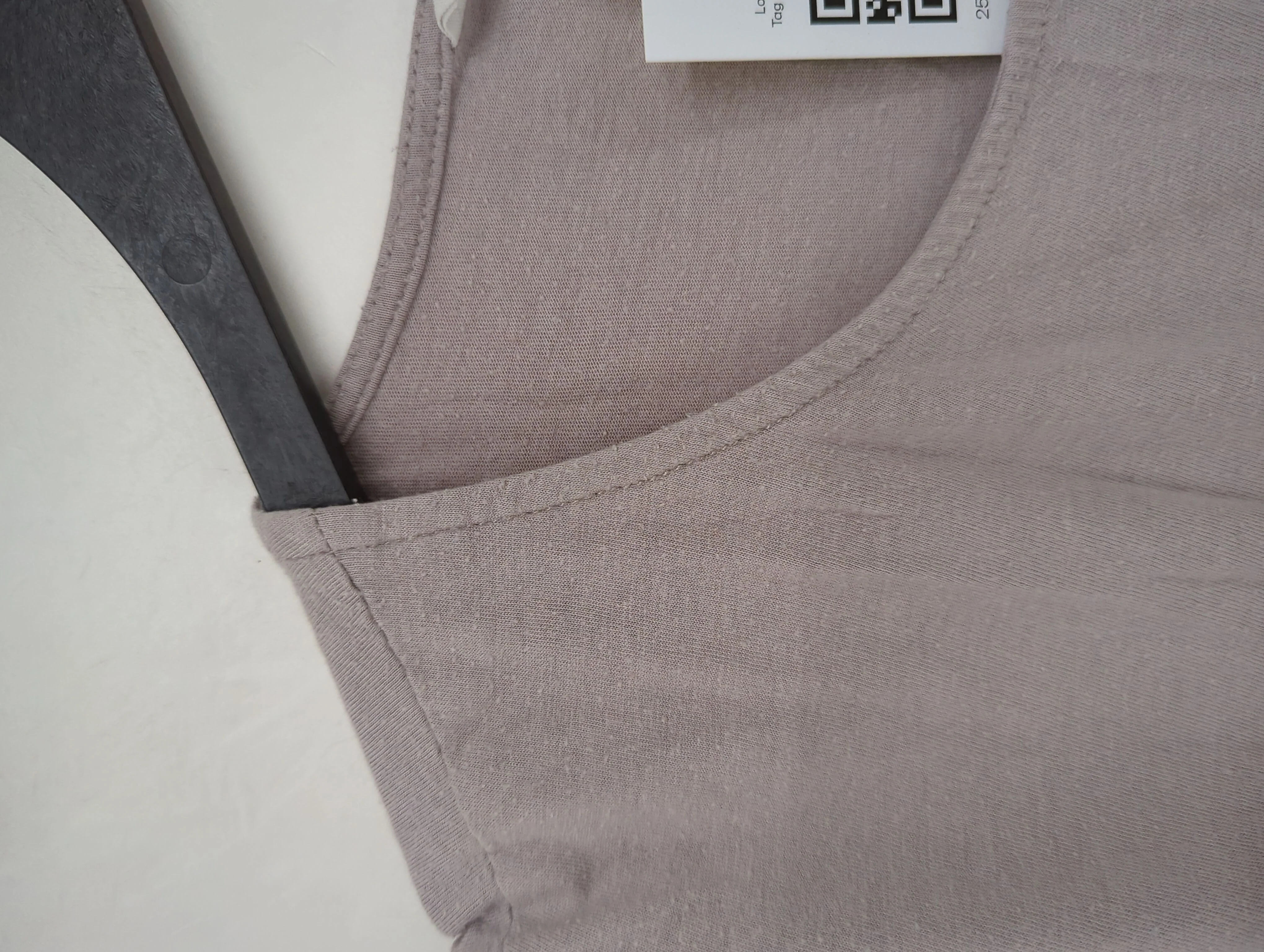 Thought Women's Top S Grey Viscose with Cotton 3/4 Sleeve Round Neck Basic - Image 5