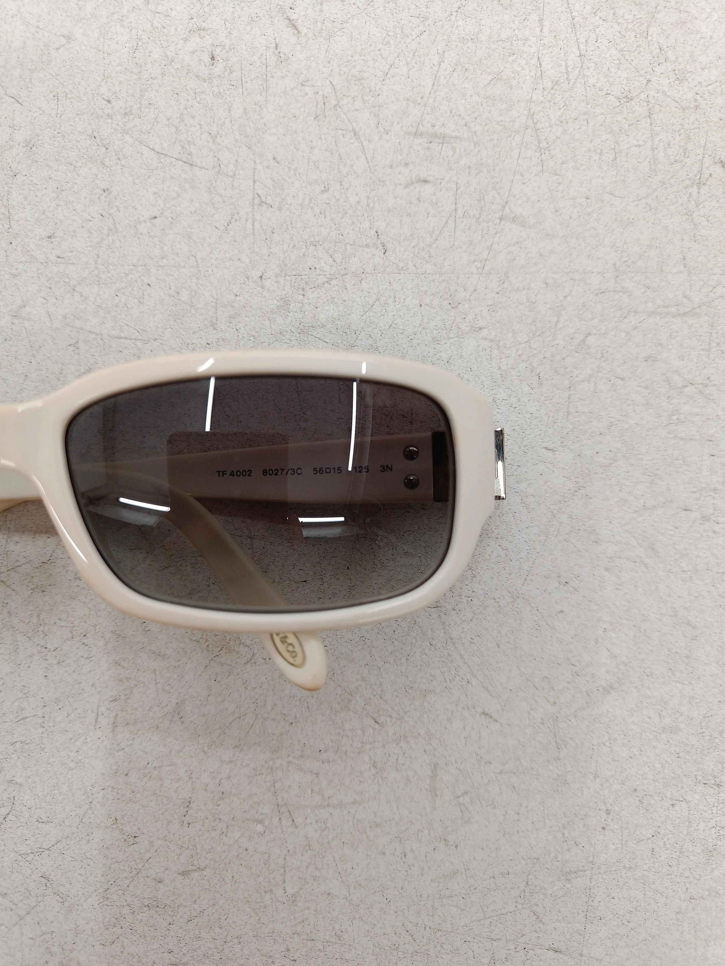 Tiffany & Co Women's Sunglasses White Oval - Image 3