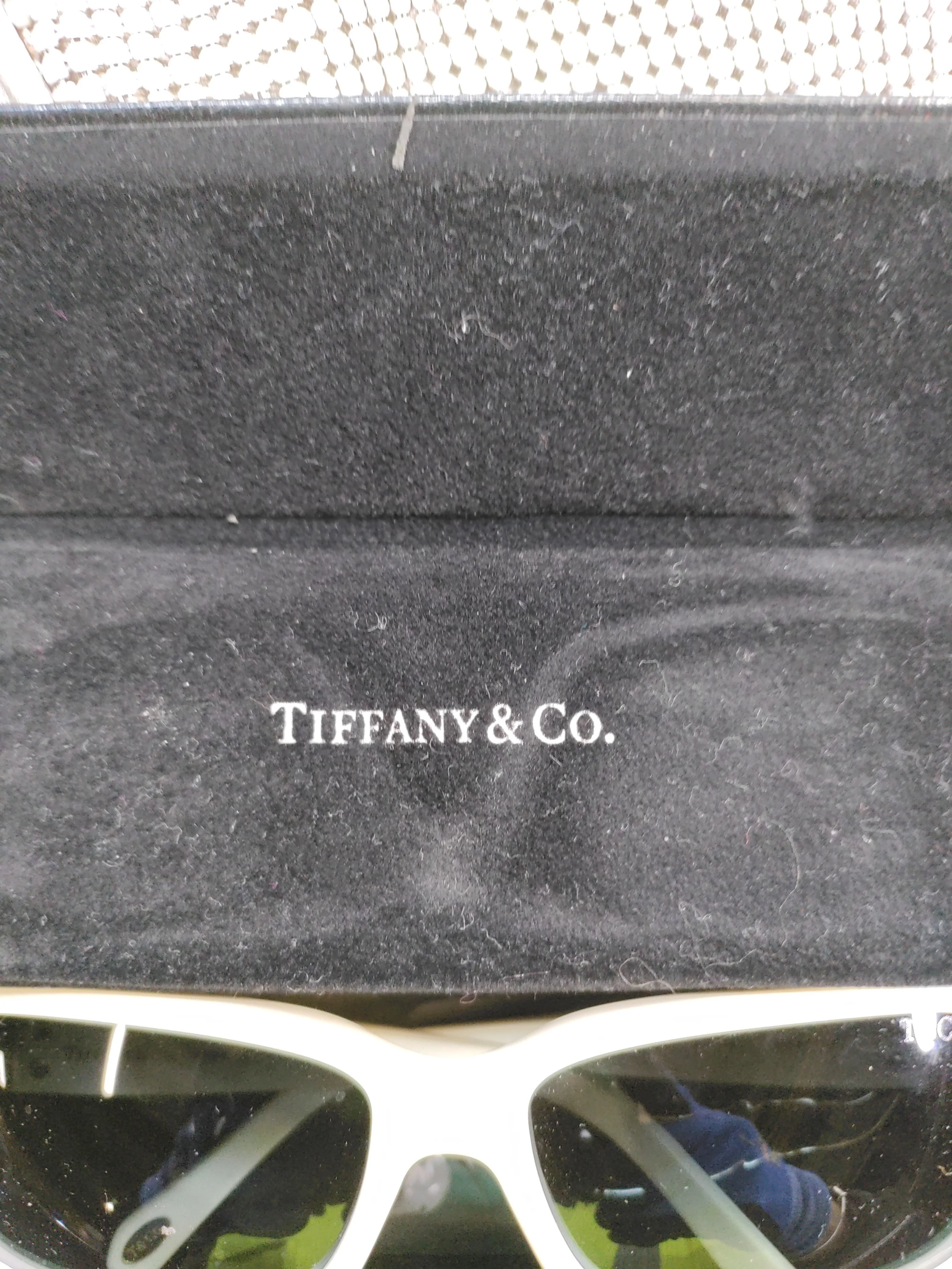 Tiffany & Co Women's Sunglasses White Oval - Image 5