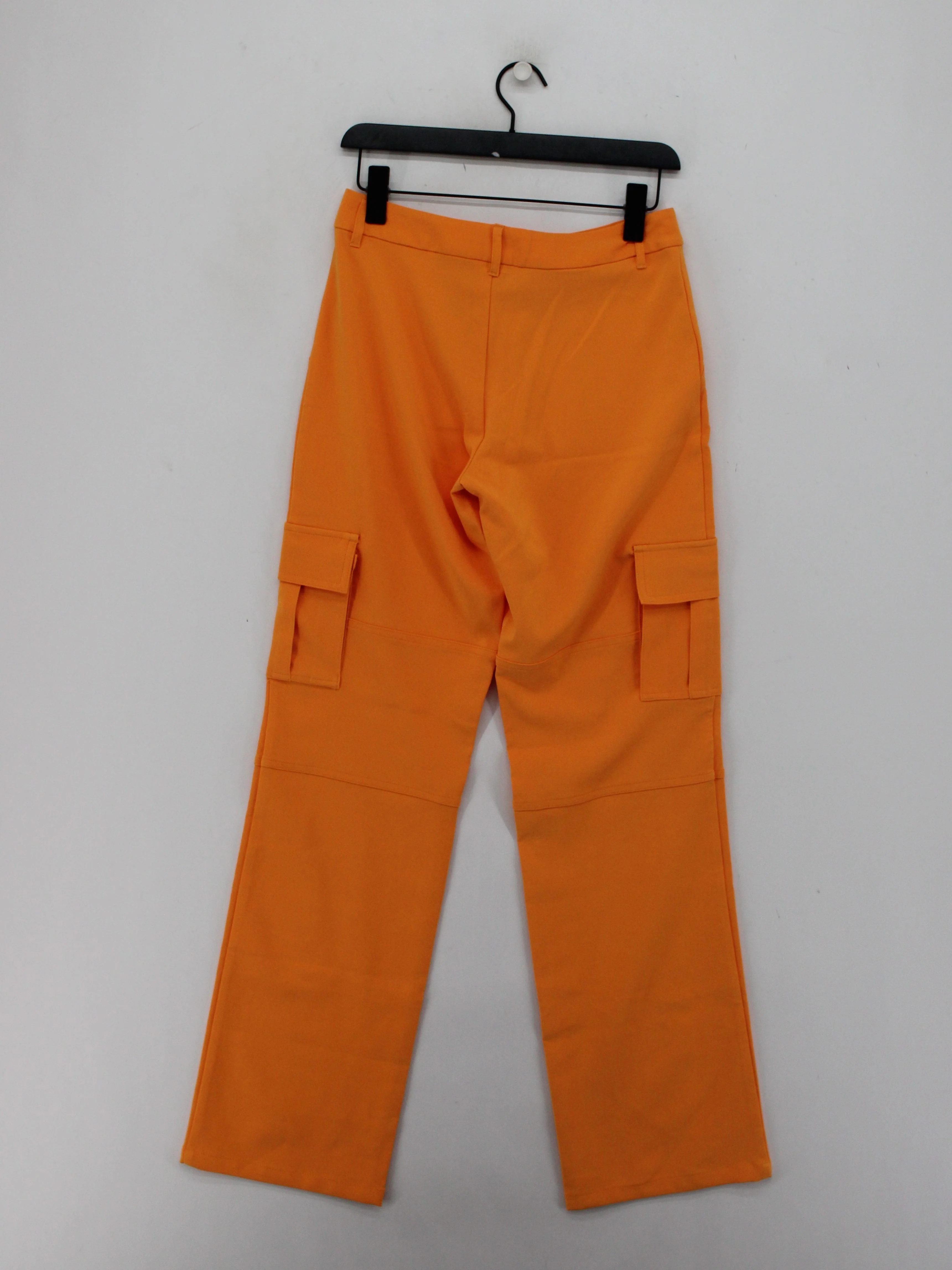 Tiger Mist Women's Trousers XS Orange Polyester with Elastane Straight Cargo - Image 2